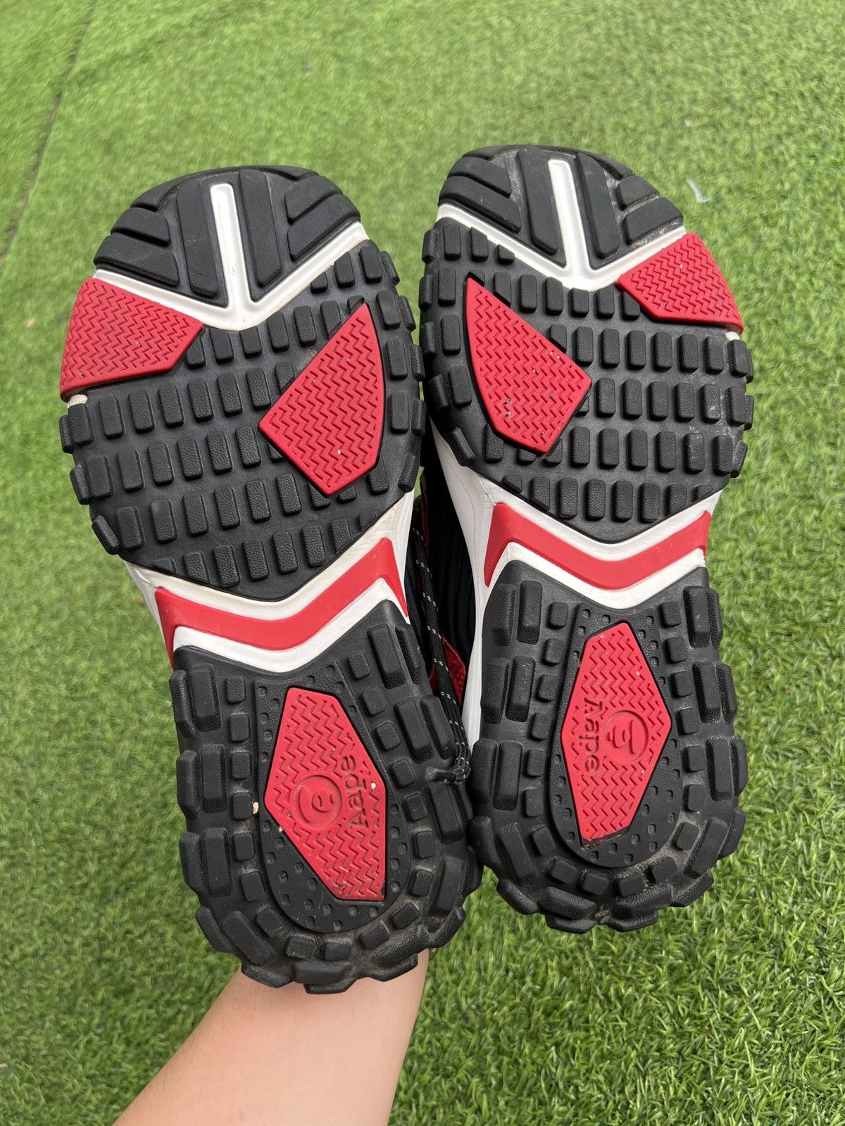 Bape AAPE by A Bathing Ape Black and Red Dimension Sneakers Size US 8 / EU 41 - 6 Thumbnail