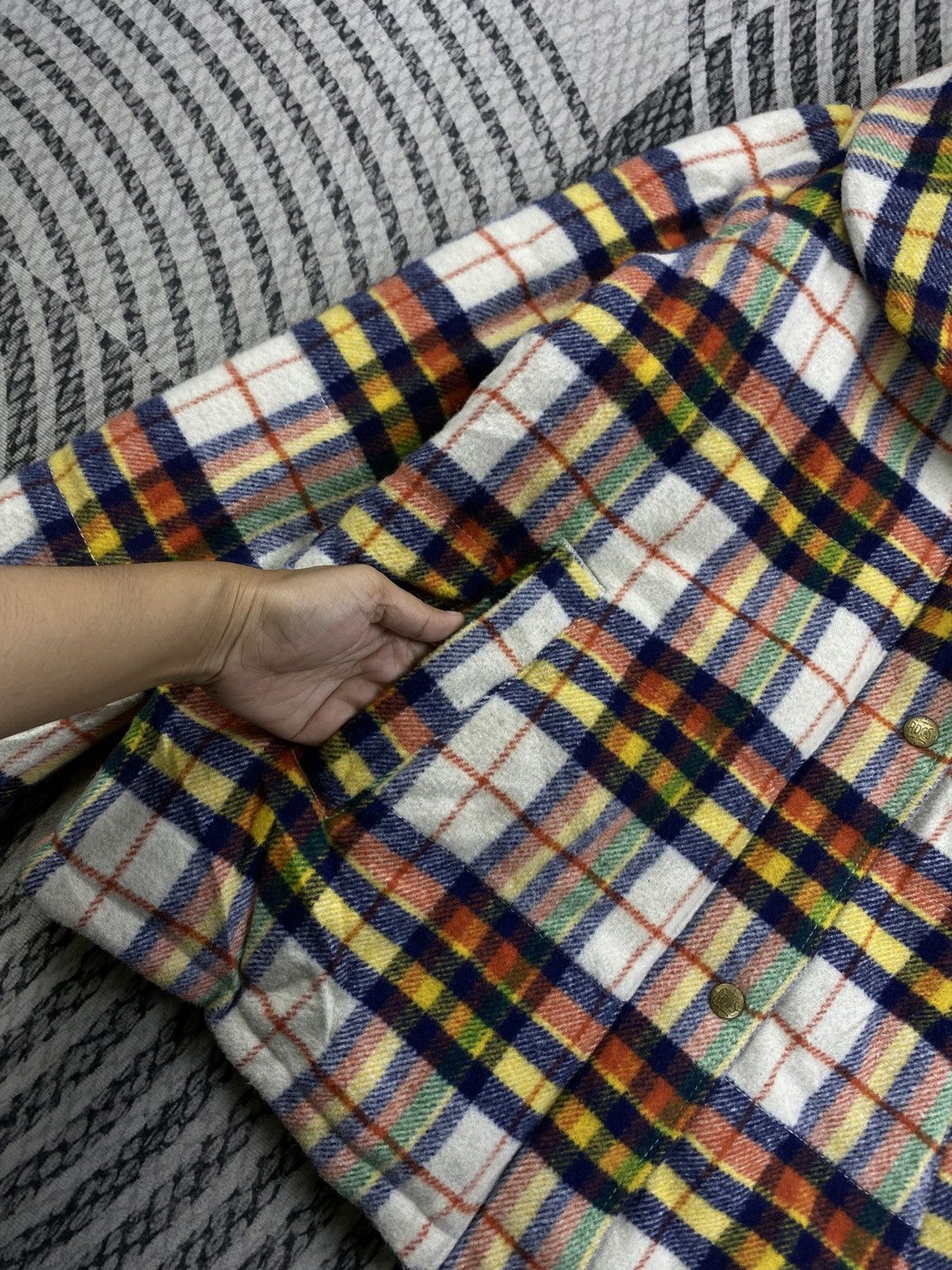 Japanese Brand Vtg Rodeo Crown Multicolor Plaid Zipper Down Jacket Size US S / EU 44-46 / 1 - 8 Thumbnail