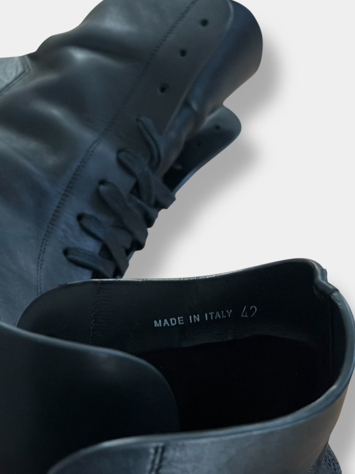Rick Owens Rick Owens FW16 high top leather sneakers Size US 9 / EU 42 - 6 Thumbnail