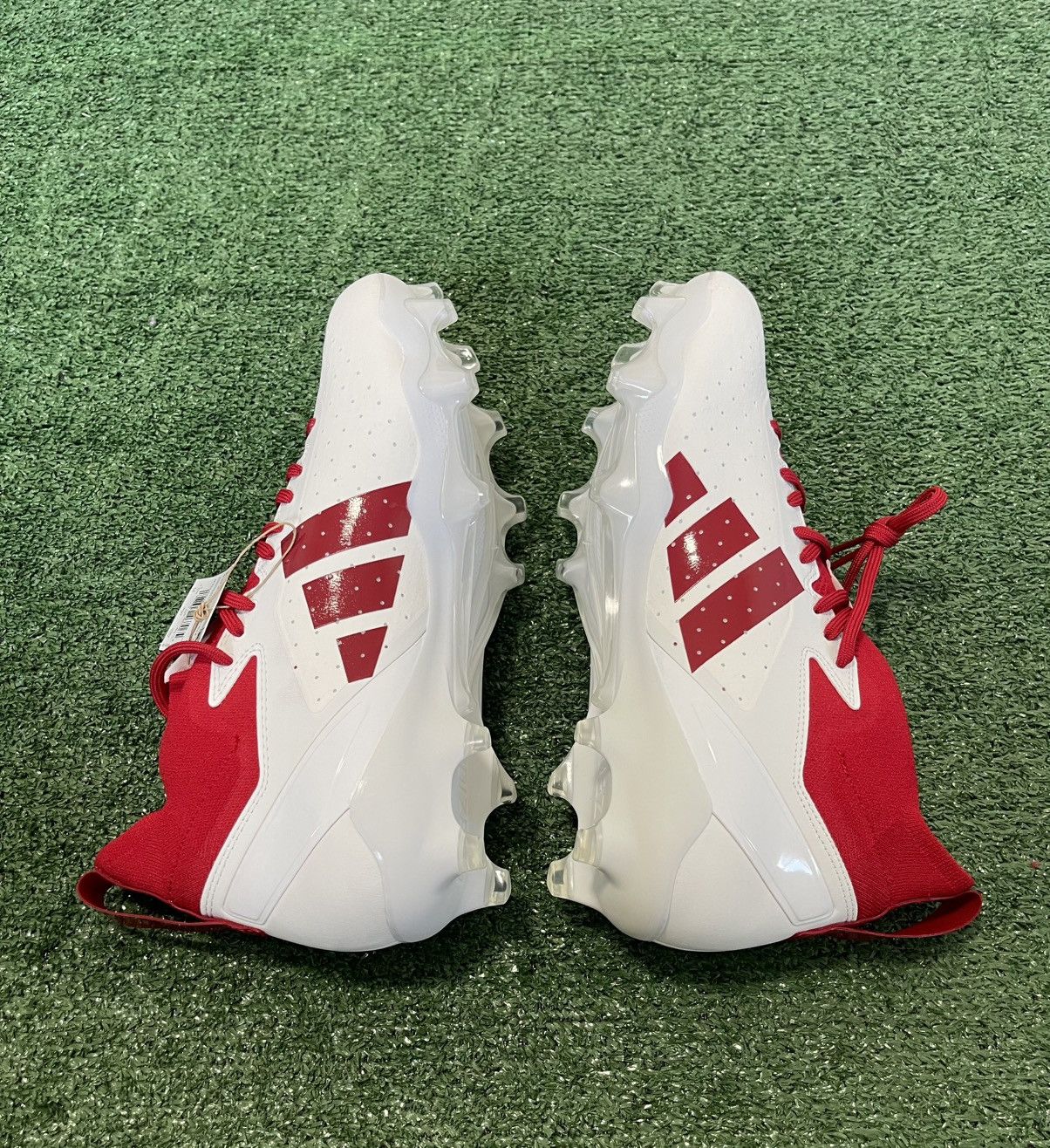 Adidas ADIDAS SM ADIZERO IMPACT+ FOOTBALL CLEATS WHITE RED IH0569 Size US 12 / EU 45 - 5 Thumbnail