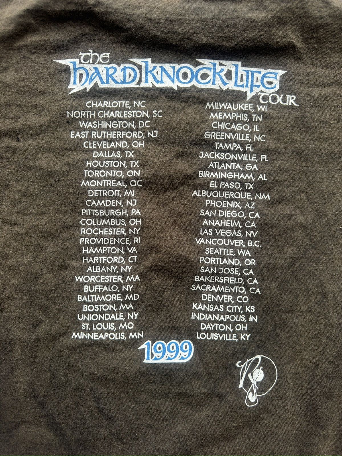 Jay-Z 1999 Jay-Z Vintage Rap Tour Tee “The Hard Knock Life” Size L Size US L / EU 52-54 / 3 - 8 Thumbnail