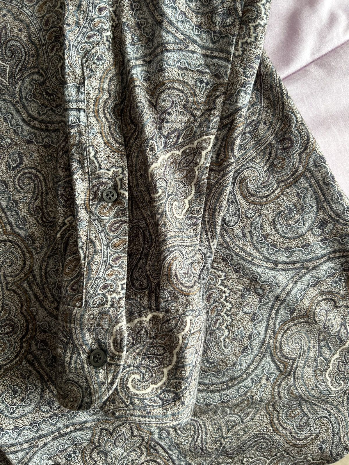 Other Emanuel Berg Luxury Paisley Button Down Shirt Sz L $298MSRP Size US L / EU 52-54 / 3 - 4 Thumbnail
