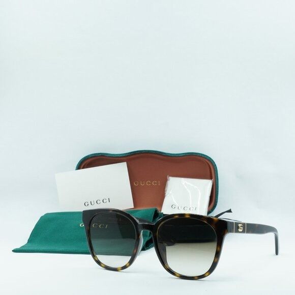 Gucci Gucci GG1122SA 002 Sunglasses Havana Square Frame, Brown Size ONE SIZE - 10 Thumbnail