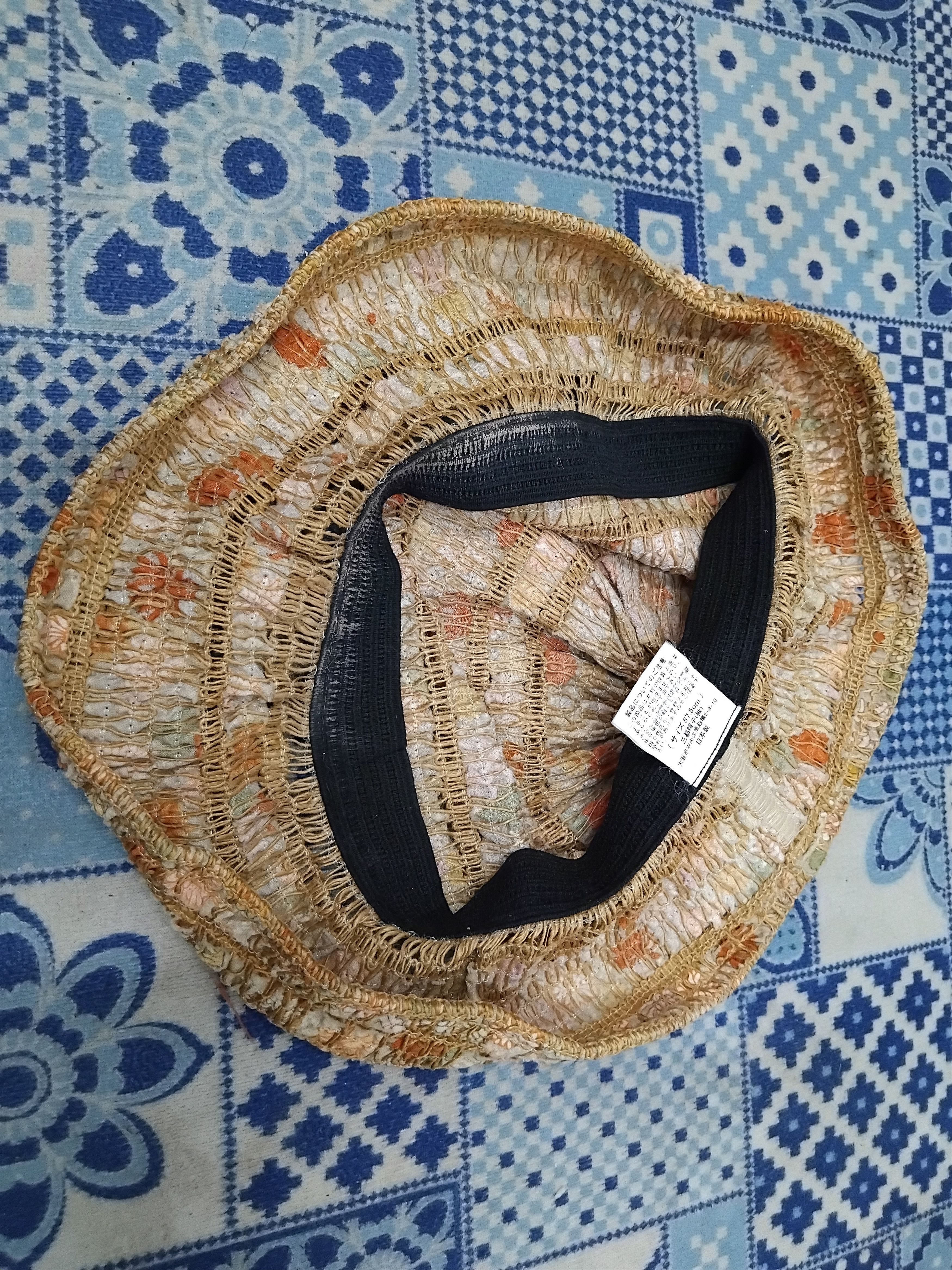 Japanese Brand Abstract art Japanese style hat Size ONE SIZE - 4 Thumbnail