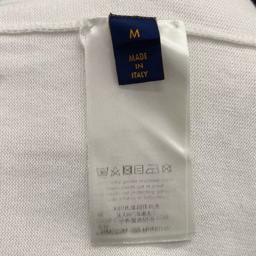 Louis Vuitton LV colorblocked geometric face white short tee M Size US M / EU 48-50 / 2 - 6 Thumbnail