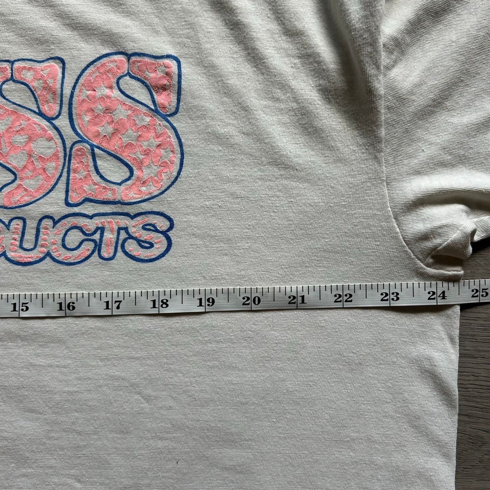 Guess Vtg 80s GUESS Products Vintage Puff Print Star Logo T-Shirt Size US XL / EU 56 / 4 - 4 Thumbnail