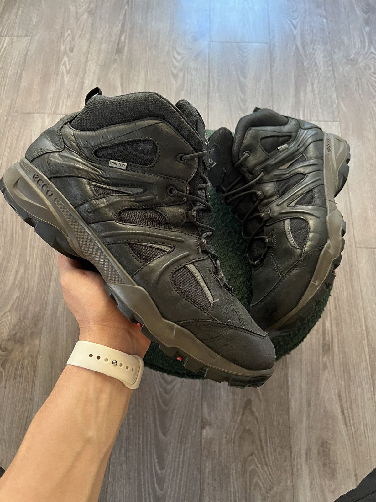 Ecco × Goretex ‼️Ecco Leather Gore-Tex GTX Waterproof Leather High Boots‼️ Size US 14 / EU 47 - 10 Thumbnail