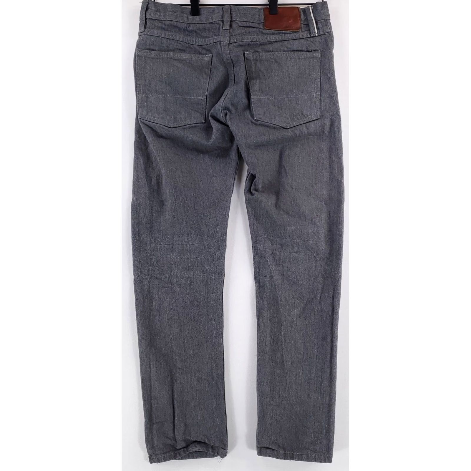 Gustin Gustin Jeans Skinny Raw Gray Mens 32 x 28 Inseam Gray Mens Skinny Selvedge Jeans Size US 32 / EU 48 - 4 Thumbnail