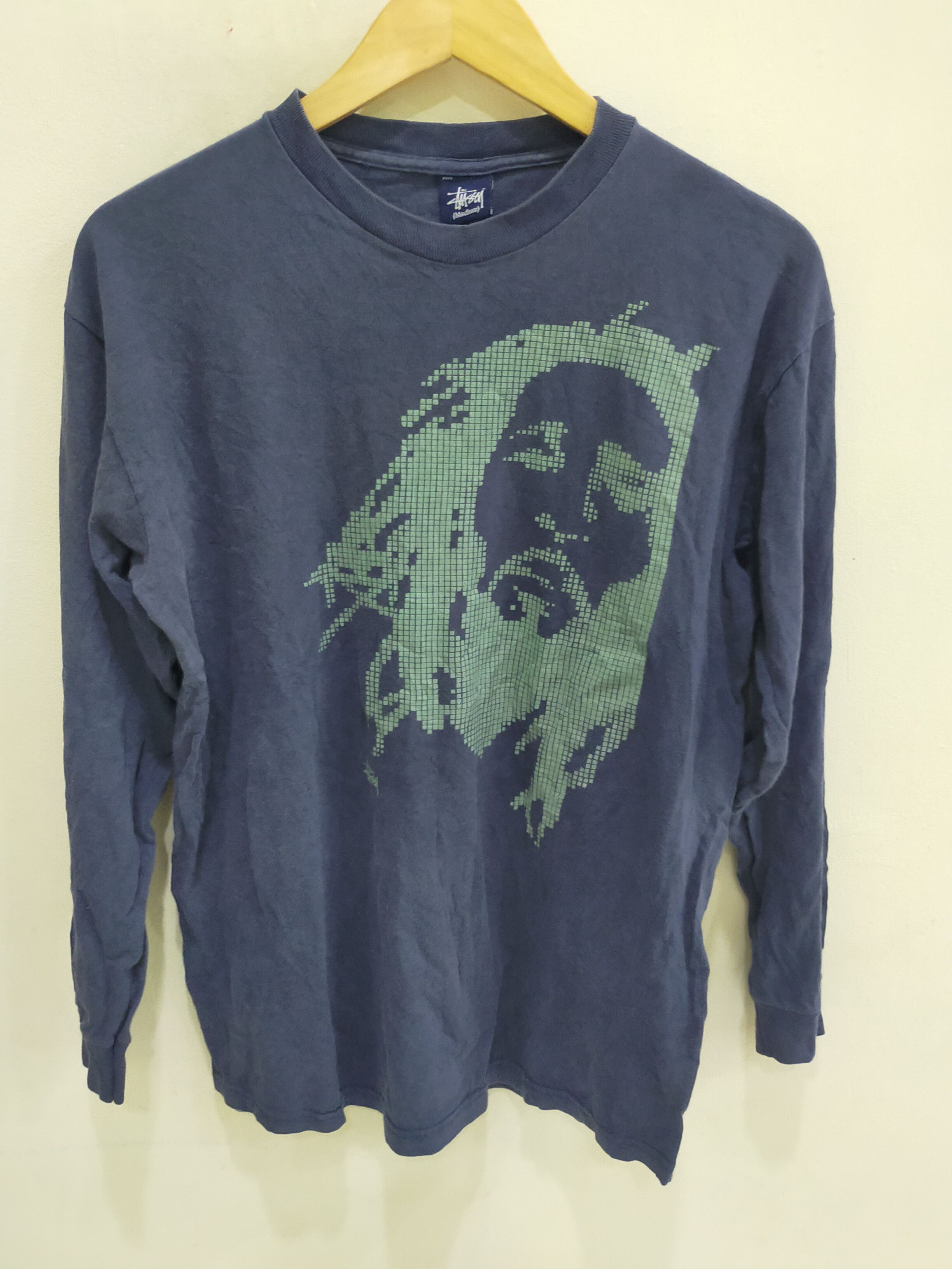 Stussy × Vintage 🔥 VINTAGE STUSSY BOB MARLEY FADED LONG SLEEVE Size US M / EU 48-50 / 2 - 1 Thumbnail