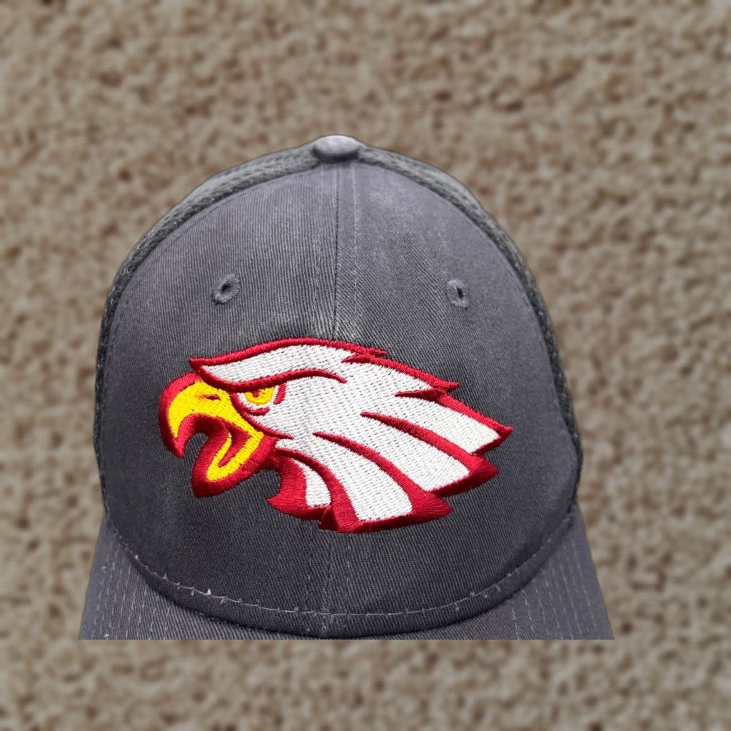 New Era New Era Eagles Hat Cap Fitted Adult M Gray 100% Polyester 39Thirty Trucker Sports Baseball Cap Mens Size ONE SIZE - 1 Thumbnail