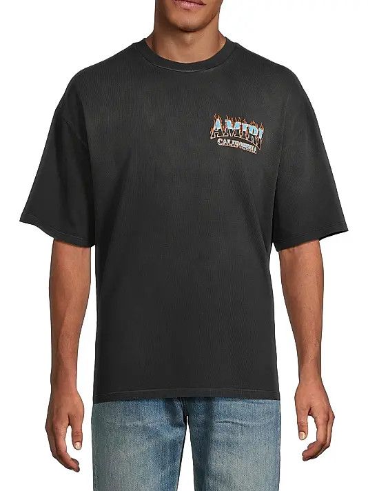 Amiri os11x1225 Sunny Place Oversized T-Shirt in Black Size US S / EU 44-46 / 1 - 3 Thumbnail