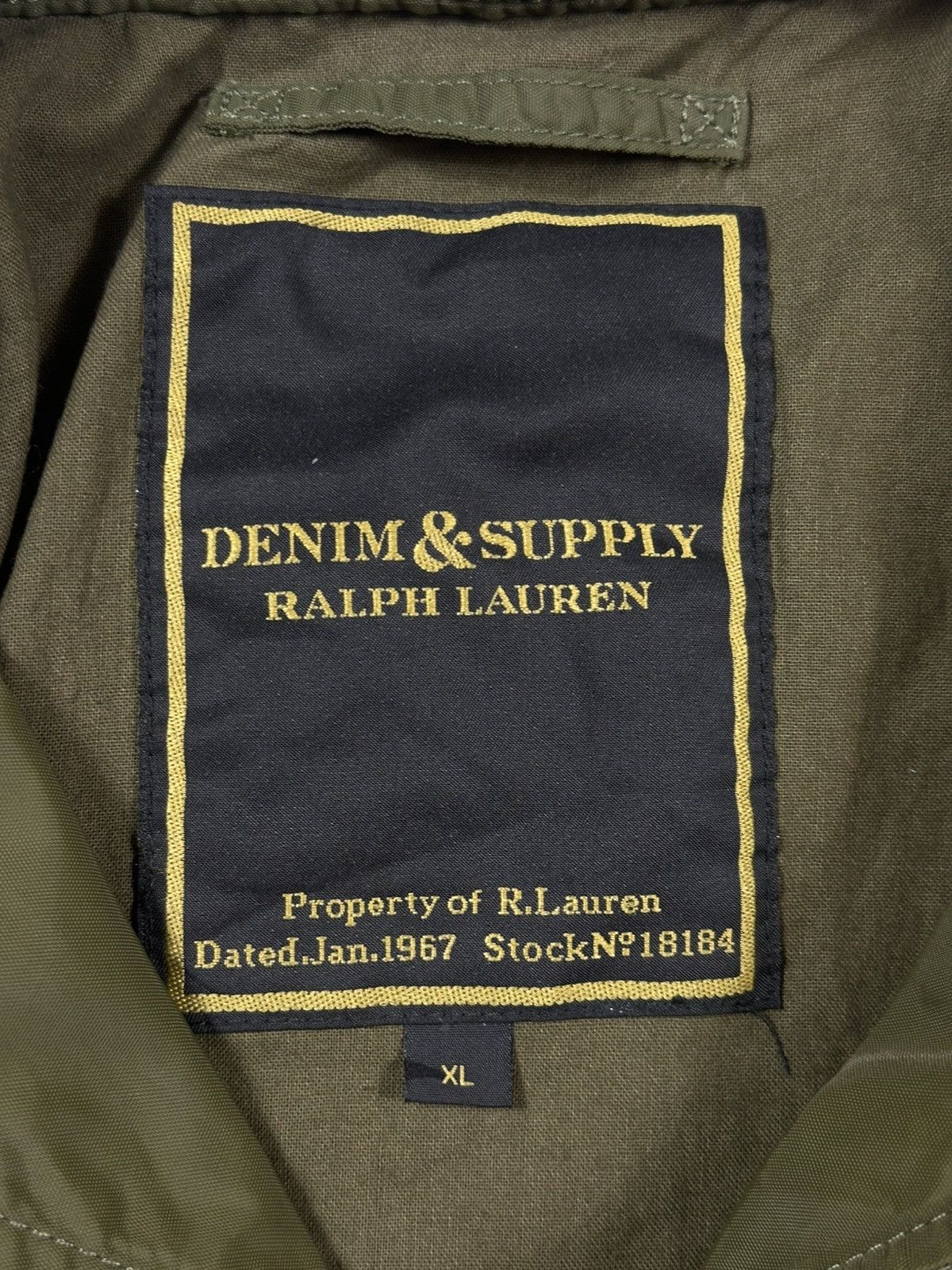 Denim & Supply Ralph Lauren Ralph Lauren Motorcycle Military USA Flag Patch Jacket Size US XL / EU 56 / 4 - 8 Thumbnail