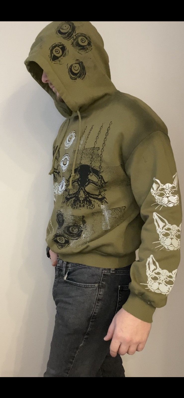Other Handmade dark hoodie rock goth metal emo Size US M / EU 48-50 / 2 - 4 Thumbnail