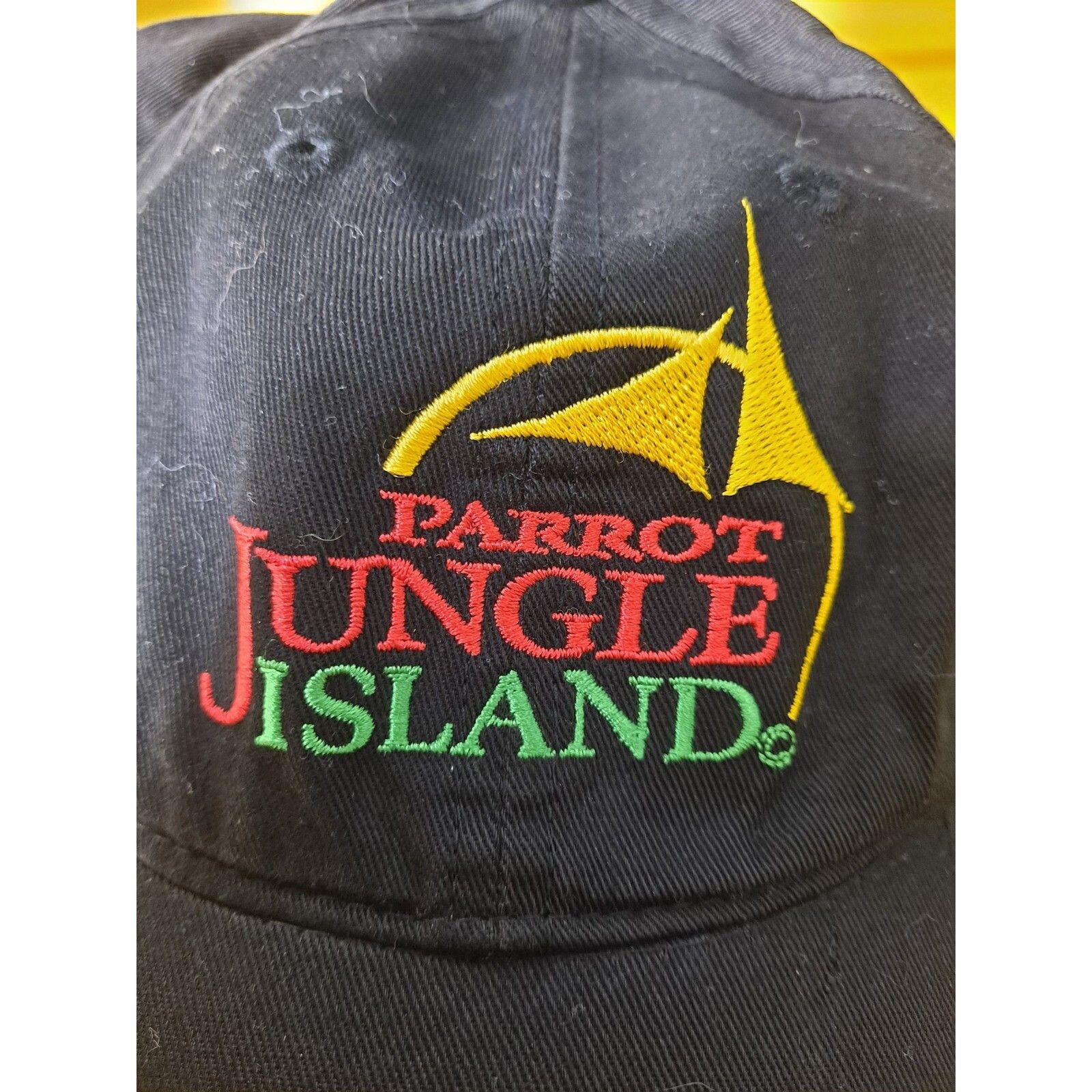 Other Parrot Jungle Island Hat Souvenir Embroidered Logo Black Bas Size ONE SIZE - 2 Thumbnail