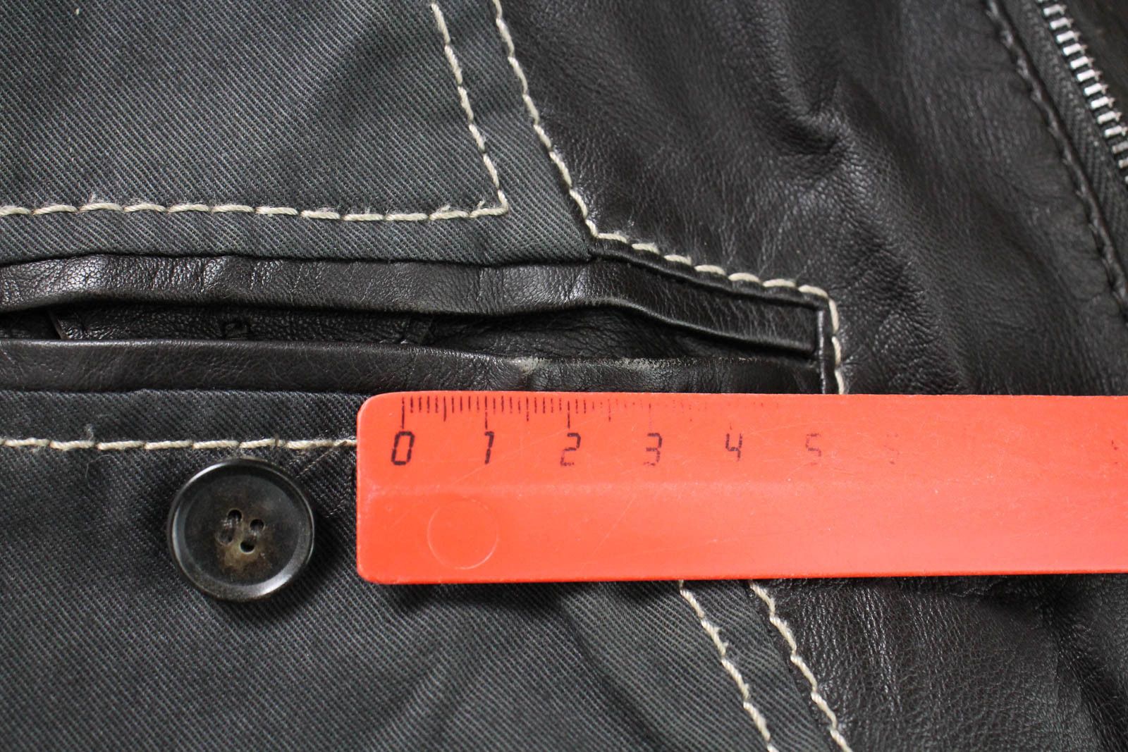 Hugo Boss HUGO BOSS Nortin Jacket Men's US 38 Biker Pure Lamb Leather Size US M / EU 48-50 / 2 - 8 Thumbnail