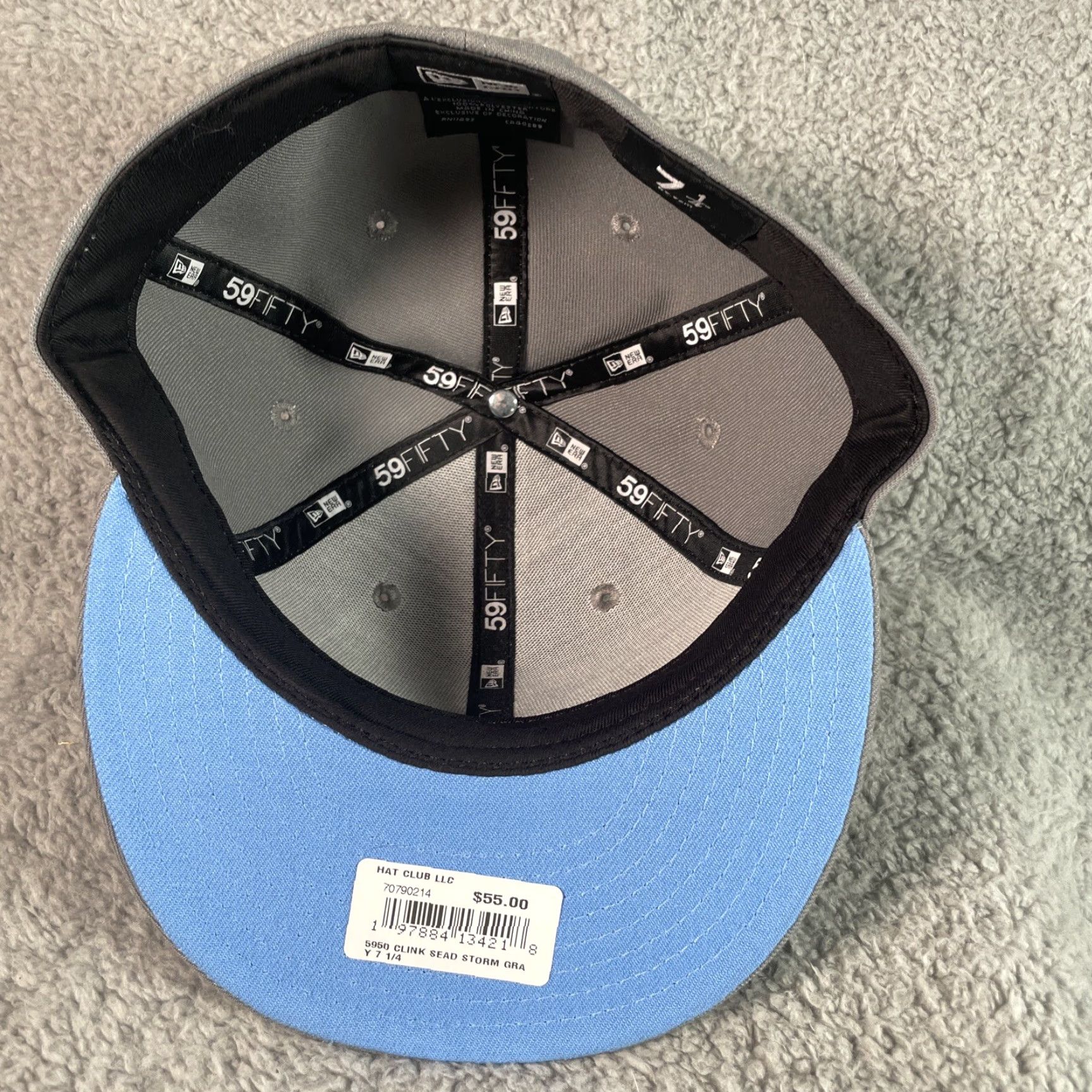 New Era VINTAGE The Clink Room 7 1/4 "She Devils Underworld" Fitted New Era Hat Club MLB Sold Ou Style: Baseball Cap Grey 7 1/4 Mens Size ONE SIZE - 6 Thumbnail