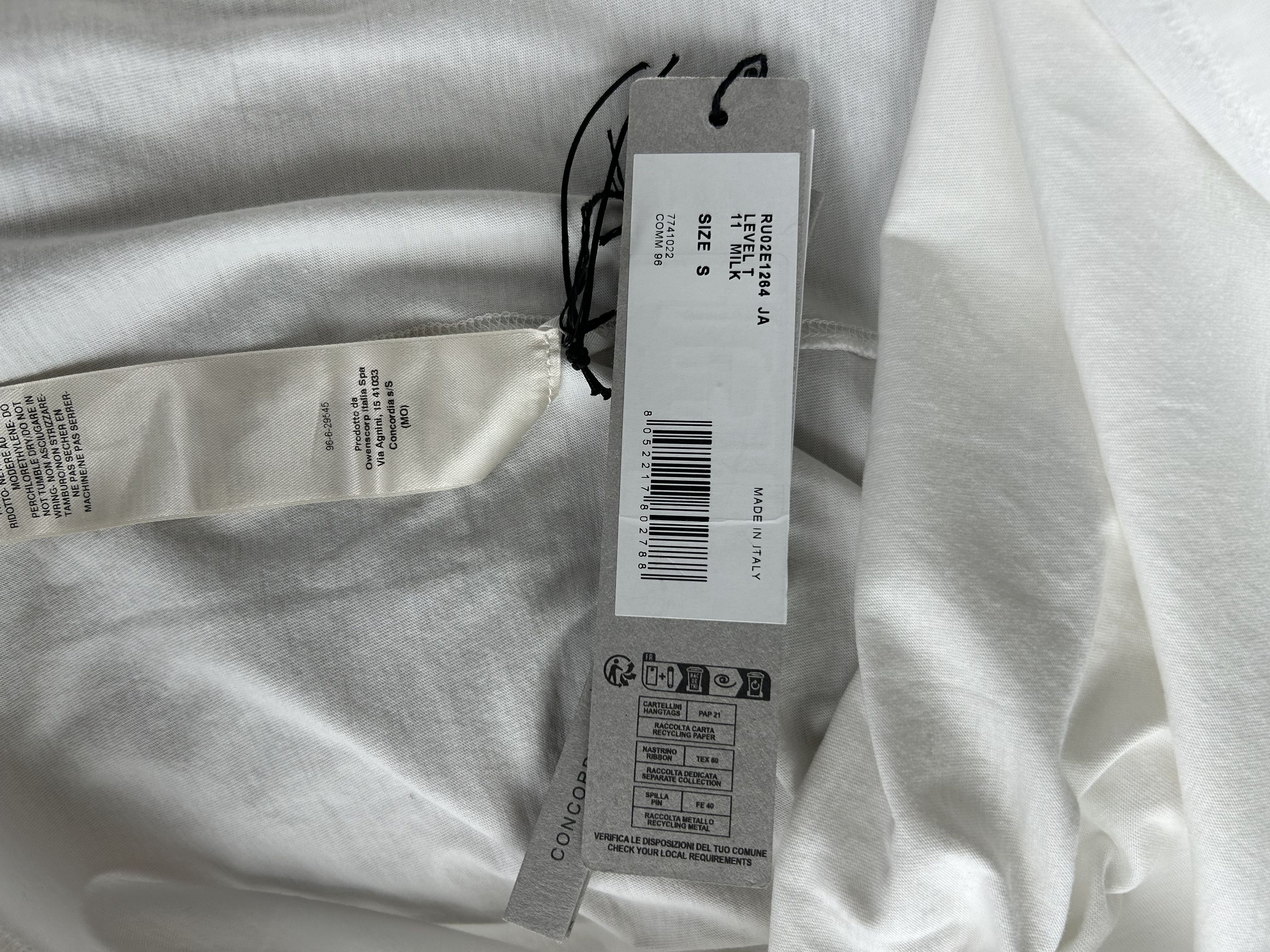 Rick Owens Rick Owens White Level T-Shirt Size US S / EU 44-46 / 1 - 4 Thumbnail