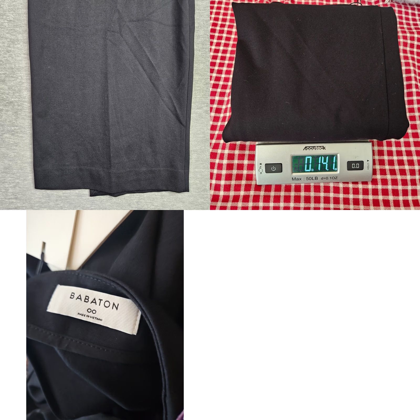 Vintage Babaton Black Button Front Midi Skirt Women’s Size 00 New Size 24" / US 00 / IT 34 - 8 Thumbnail