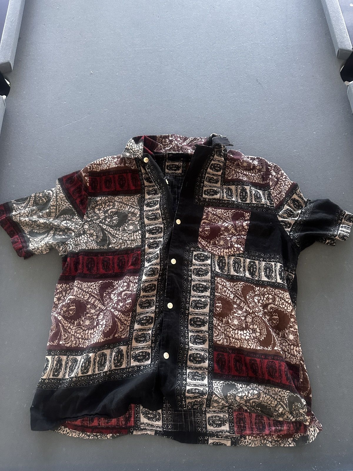 Allsaints All Saints Short Sleeve Button Down Size US L / EU 52-54 / 3 - 1 Thumbnail