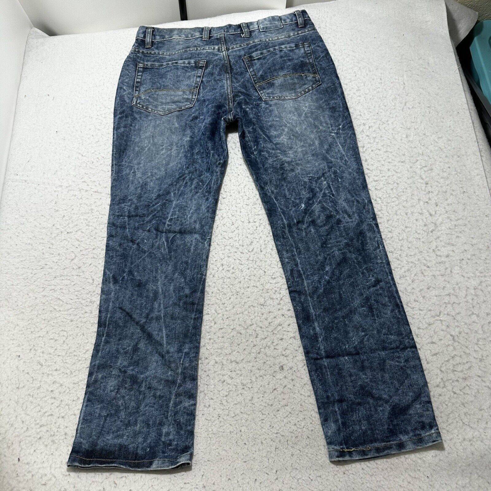 Alexander Julian Alexander Julian Colours 34x30 Straight Leg Denim Blue Jeans Size US 34 / EU 50 - 6 Thumbnail