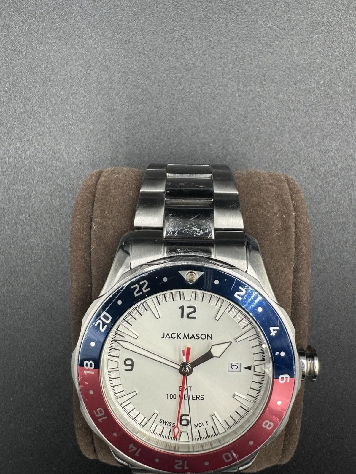 Other Sleek Jack Mason Halyard GMT Pepsi Blue Red Bezel | Link Ste Size ONE SIZE - 4 Thumbnail
