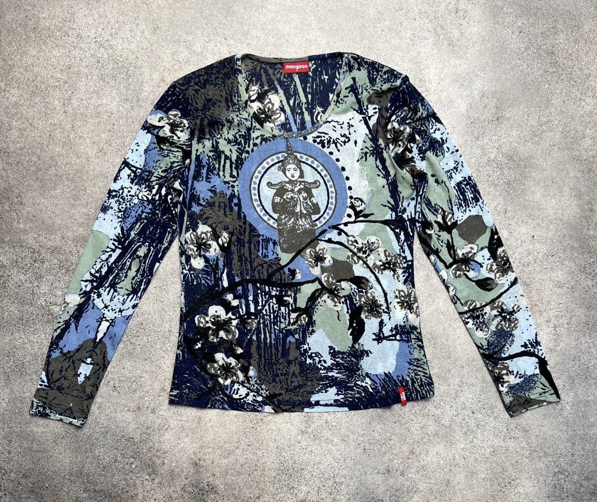 Japanese Brand × Vintage Mangoon mesh unisex long sleeve Size US S / EU 44-46 / 1 - 1 Thumbnail