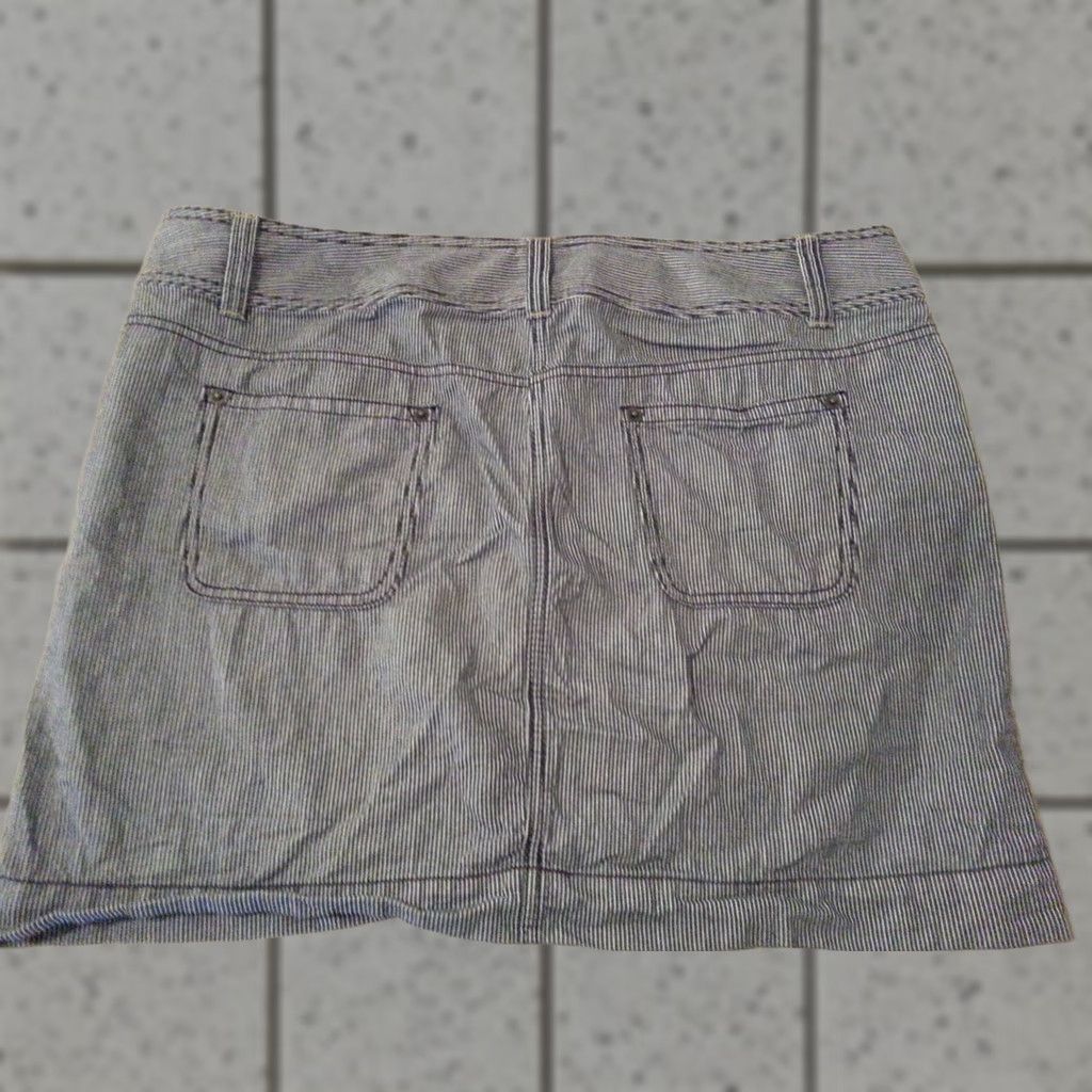 Ann Taylor Womens Ann Taylor LOFT Skirt 14 Cotton Gray Knee Length Womens Size 36" / US 14 / IT 50 - 1 Preview