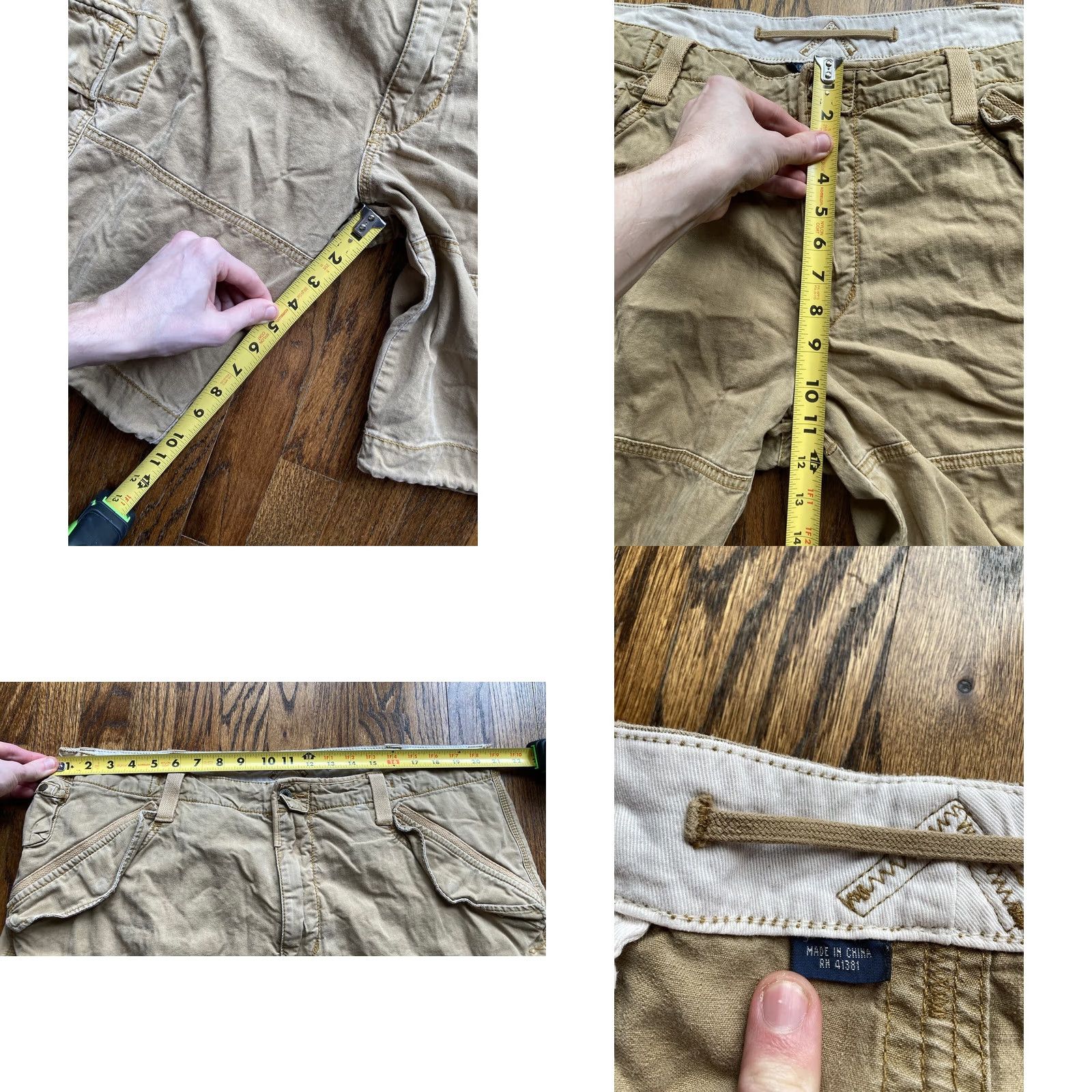 Polo Ralph Lauren VINTAGE Polo Ralph Lauren Cargo Shorts Mens 40 Beige Cotton Flat Front Pockets 90s Army Baggy Size US L / EU 52-54 / 3 - 8 Thumbnail