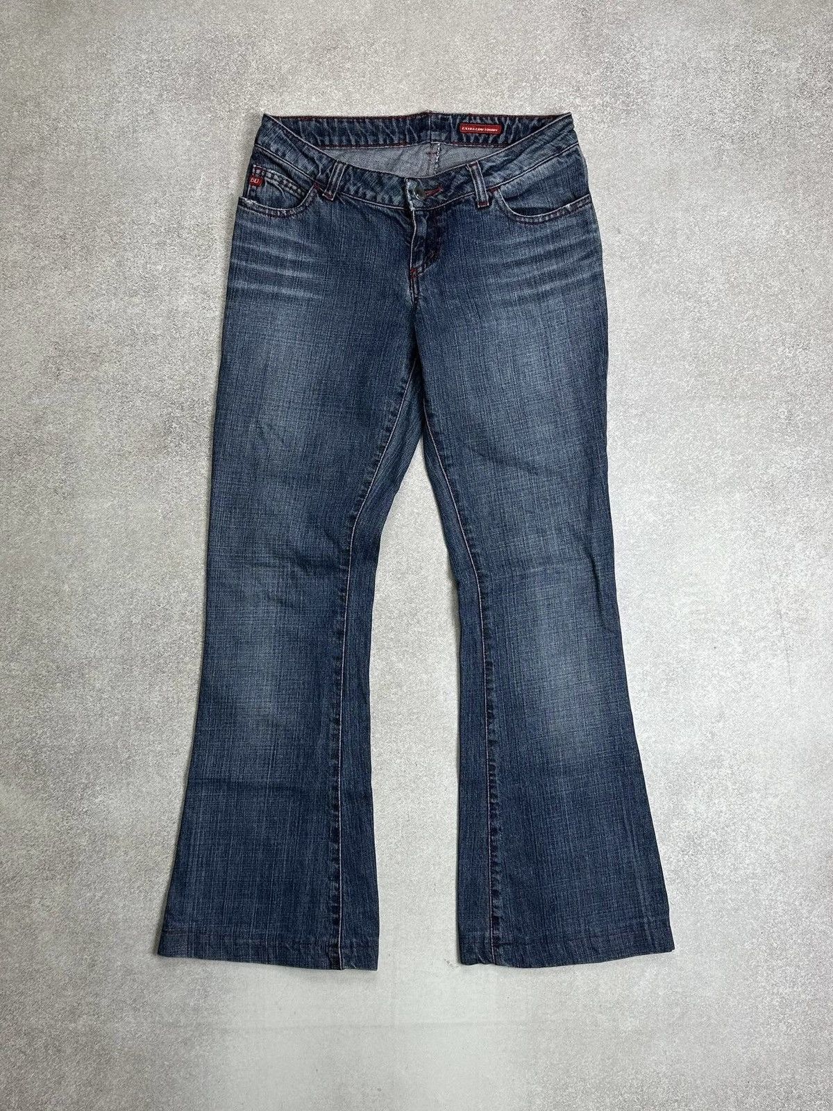 Japanese Brand Vintage Miss Sixty Extra Low Tommy Flared Womans Jeans 28 Size 28" / US 6 / IT 42 - 3 Thumbnail