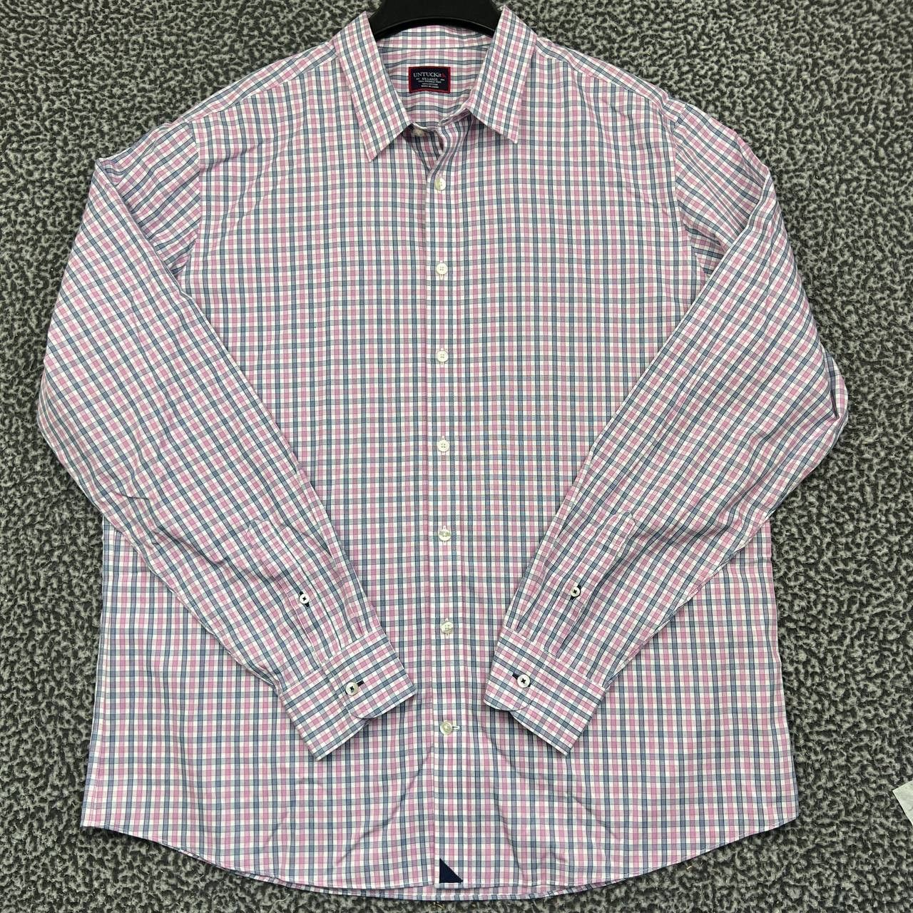 UNTUCKit UNTUCKit Button Up Shirt Men XXL Plaid Cotton Wrinkle Free Size US XXL / EU 58 / 5 - 1 Thumbnail