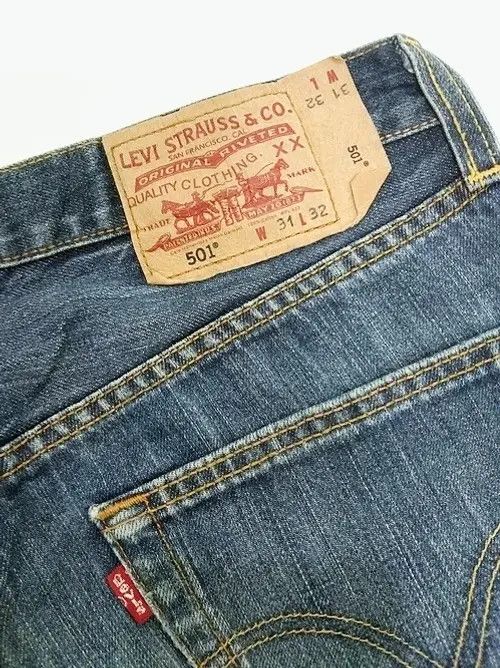 Levi's × Vintage Vintage Levis 501 Straight Leg Distressed Jeans 31x32 Size US 31 - 5 Thumbnail