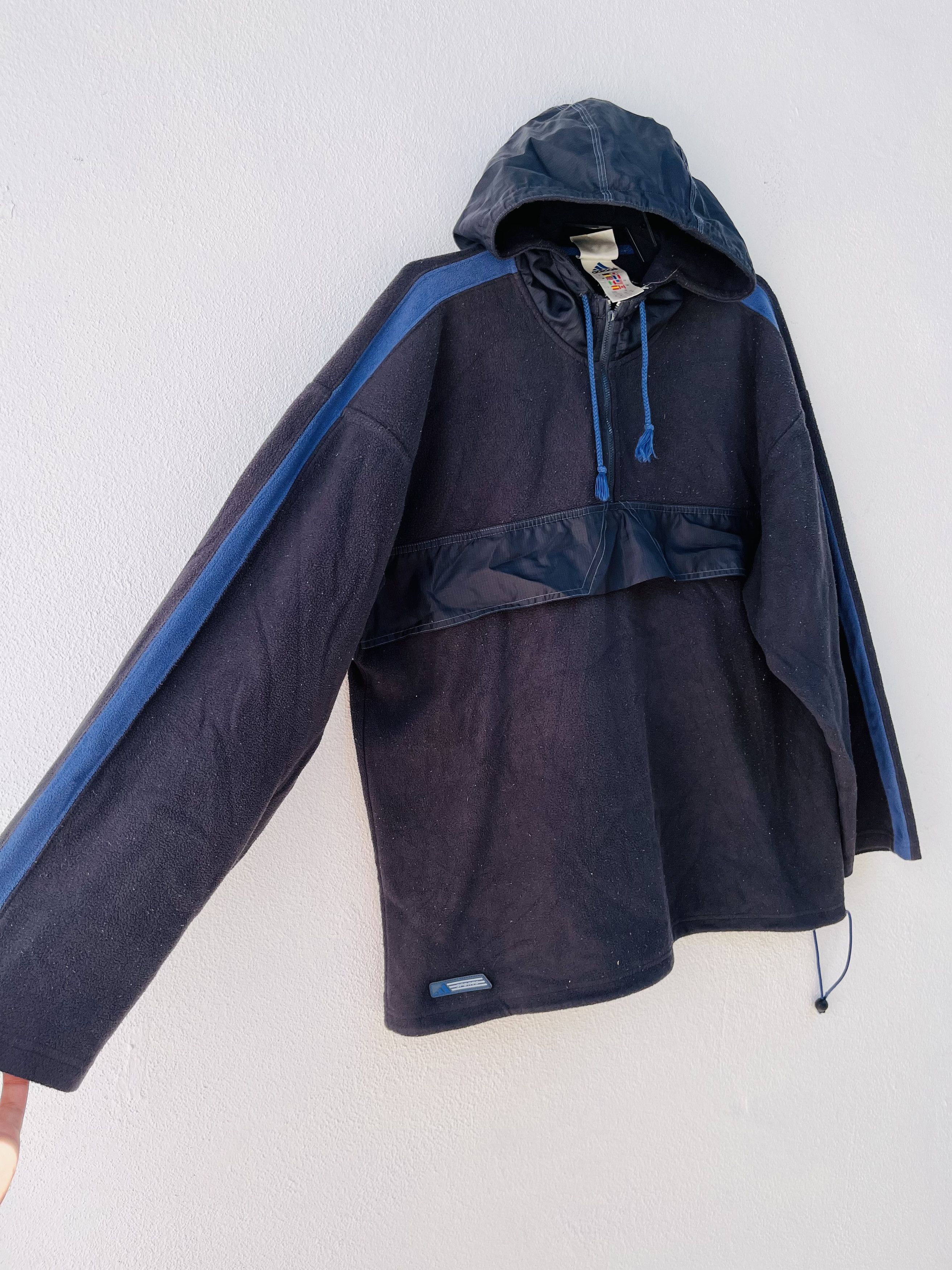 Adidas × Japanese Brand Vintage Adidas Half Zipper Hip Hop Fashion Style Size US L / EU 52-54 / 3 - 4 Thumbnail