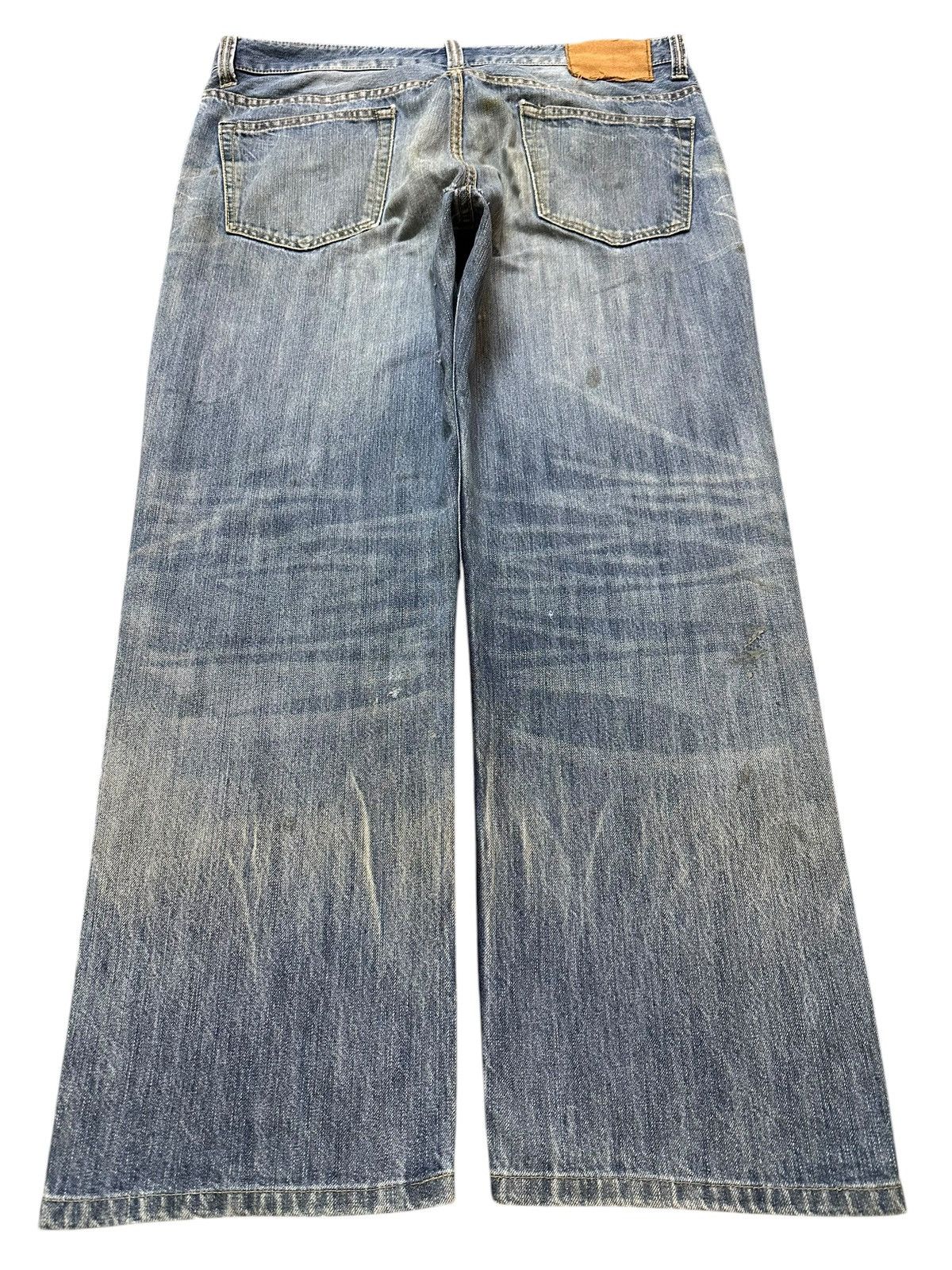 Japanese Brand Vintage Japanese Brand Mud Wash Distressed Baggy Jeans Size US 35 - 2 Thumbnail