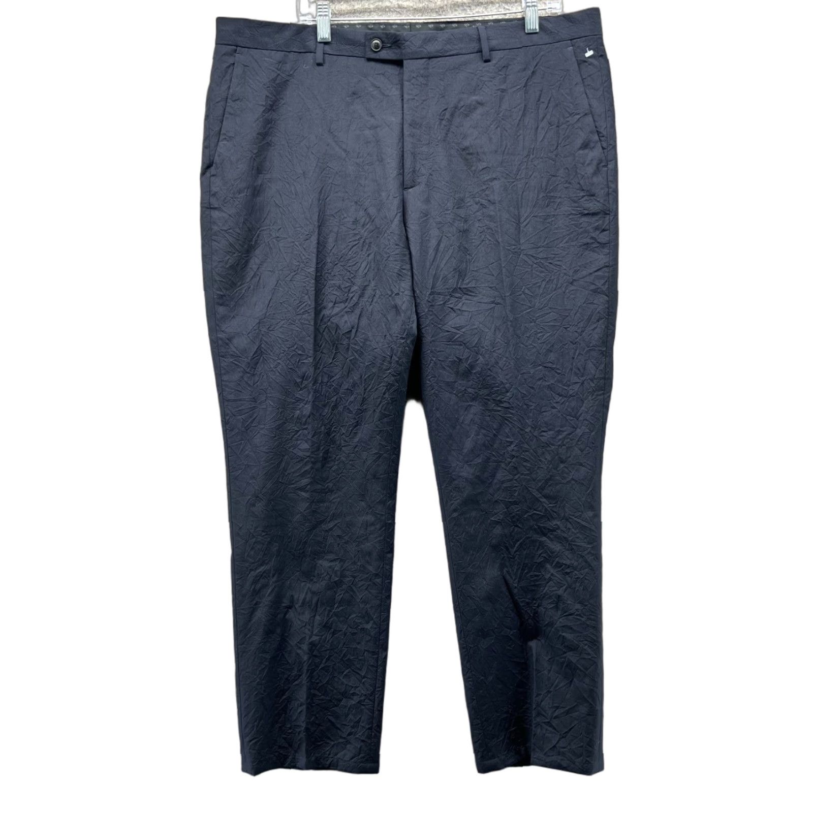John Varvatos John Varvatos Dress Pants Mens 56 Blue Navy Wool Pleated Trouser Slacks) Size US 40 / EU 56 - 1 Thumbnail