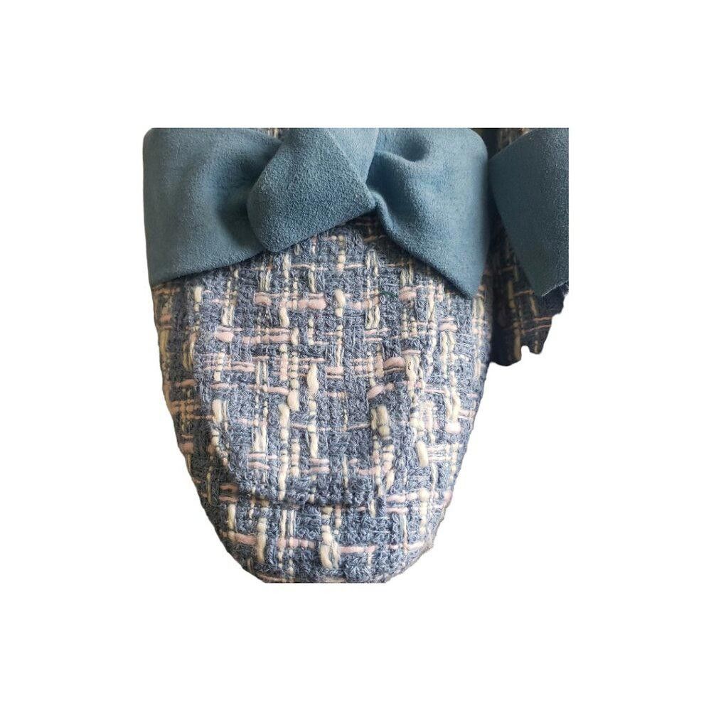 Designer SH132 Talbots STELLA WOVEN TWEED MULES 9.5 Size US 9.5 / IT 39.5 - 2 Thumbnail