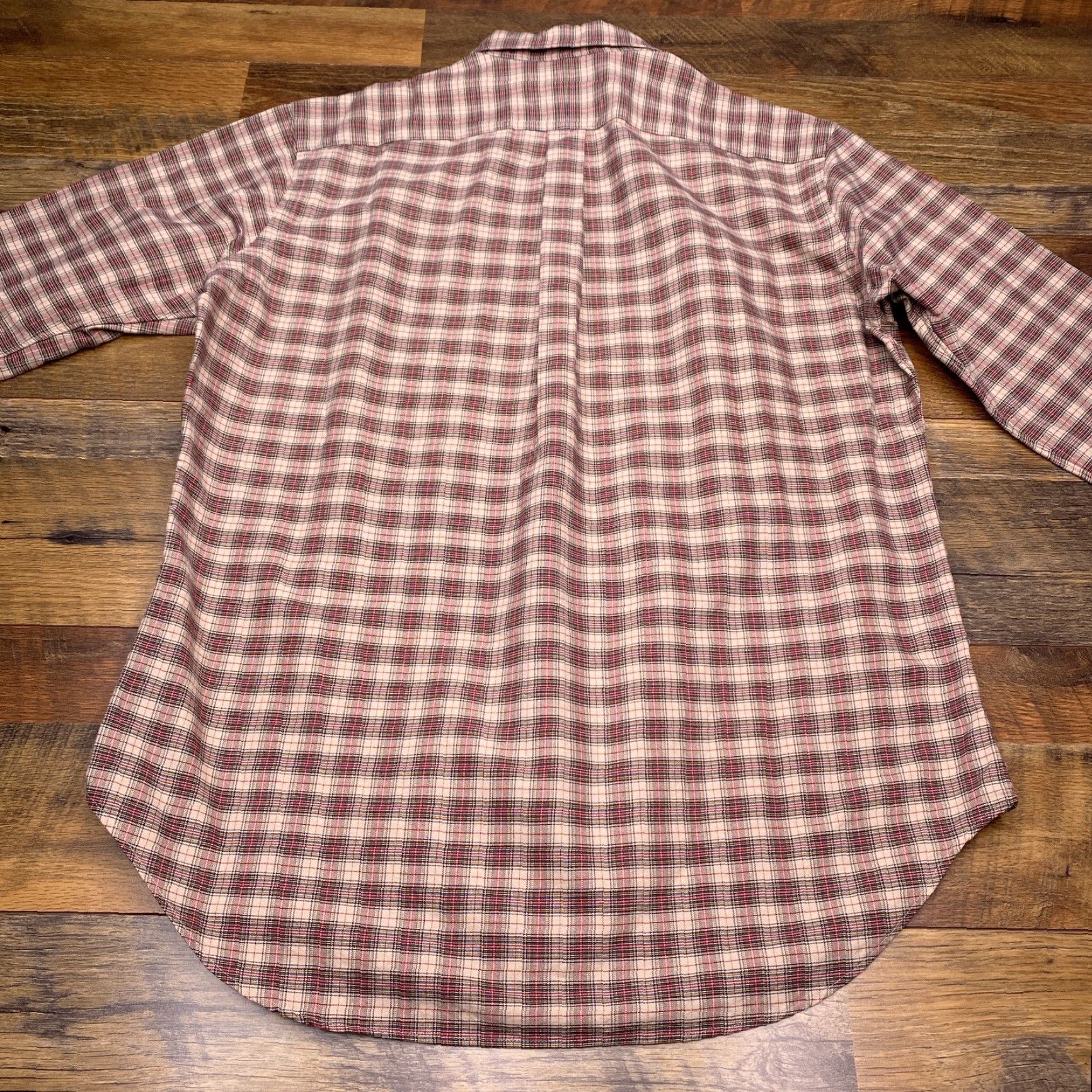 Ralph Lauren Ralph Lauren Shirt Adult Large Button-Up Long Sleeve Plaid Mens NEW Brown 100% Cotton Classic Button-Down Triangle Logo? Size US L / EU 52-54 / 3 - 3 Thumbnail