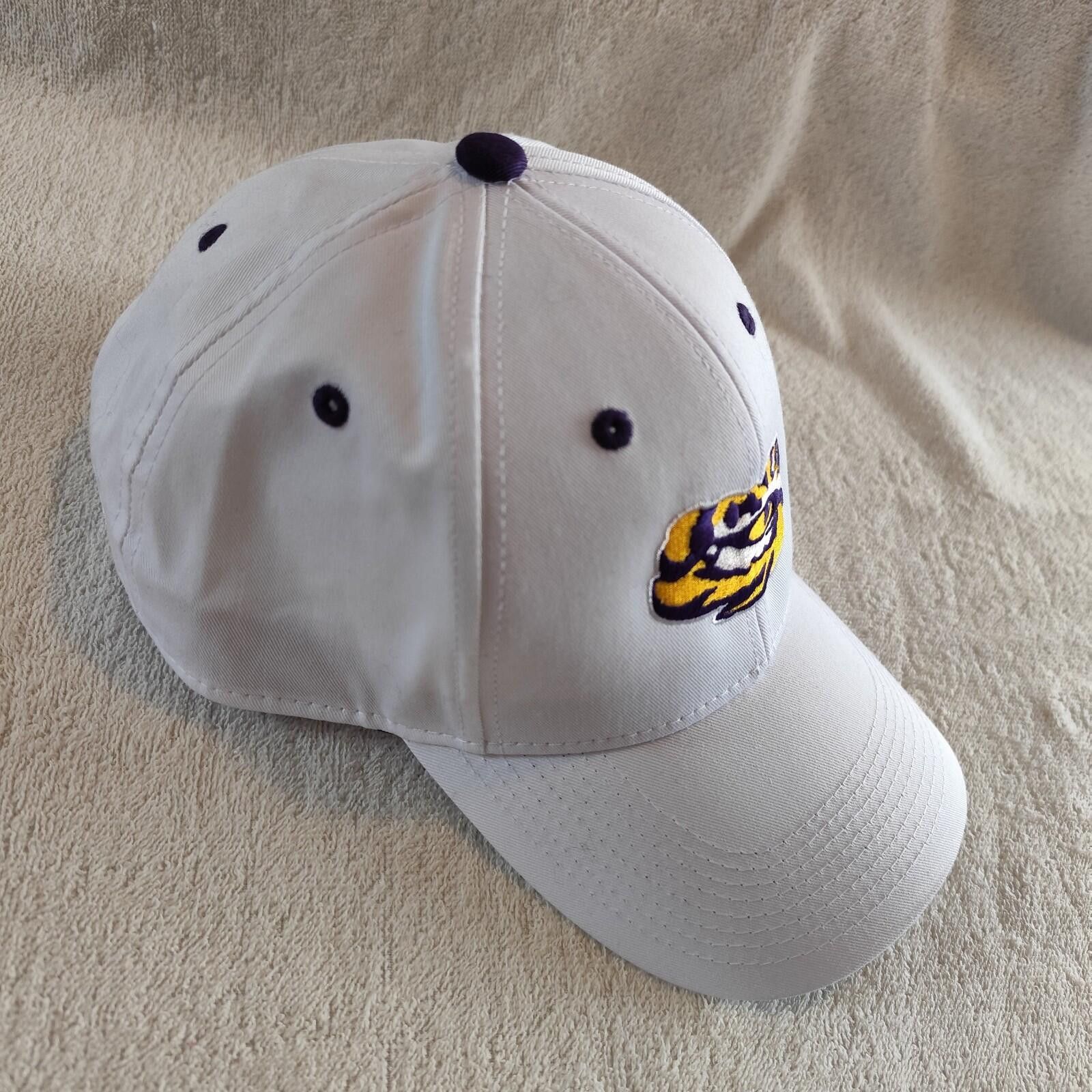 The Game The Game White LSU Tigers 5-Panel Trucker Adjustable Hat Size ONE SIZE - 3 Thumbnail