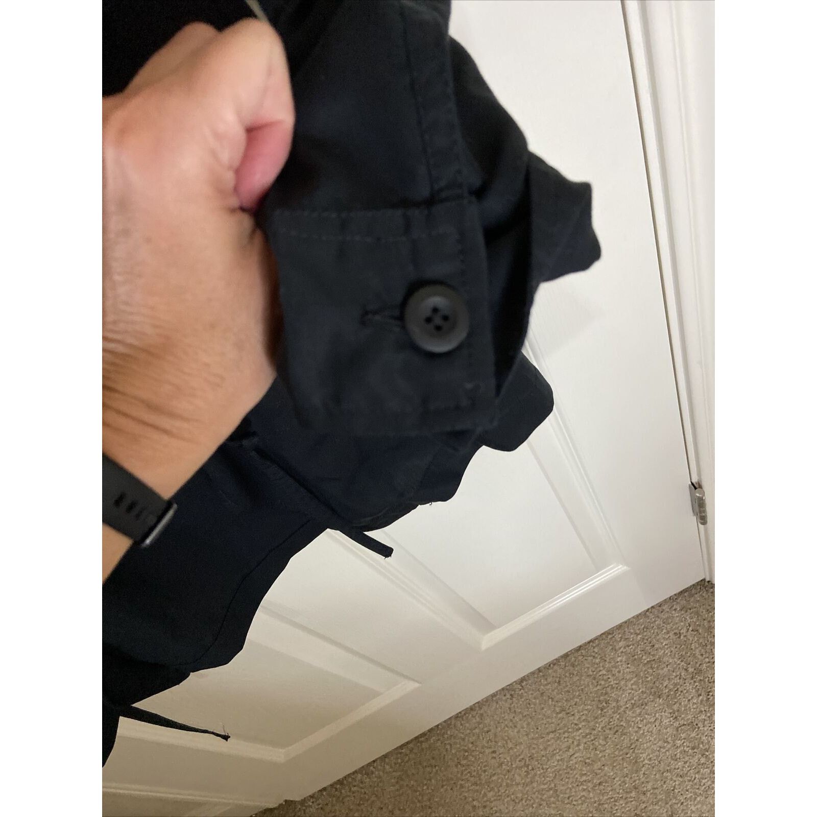 Other Hinge Black Long Sleeve Open Front Jacket Waist Tie Size XS Size XS / US 0-2 / IT 36-38 - 7 Thumbnail
