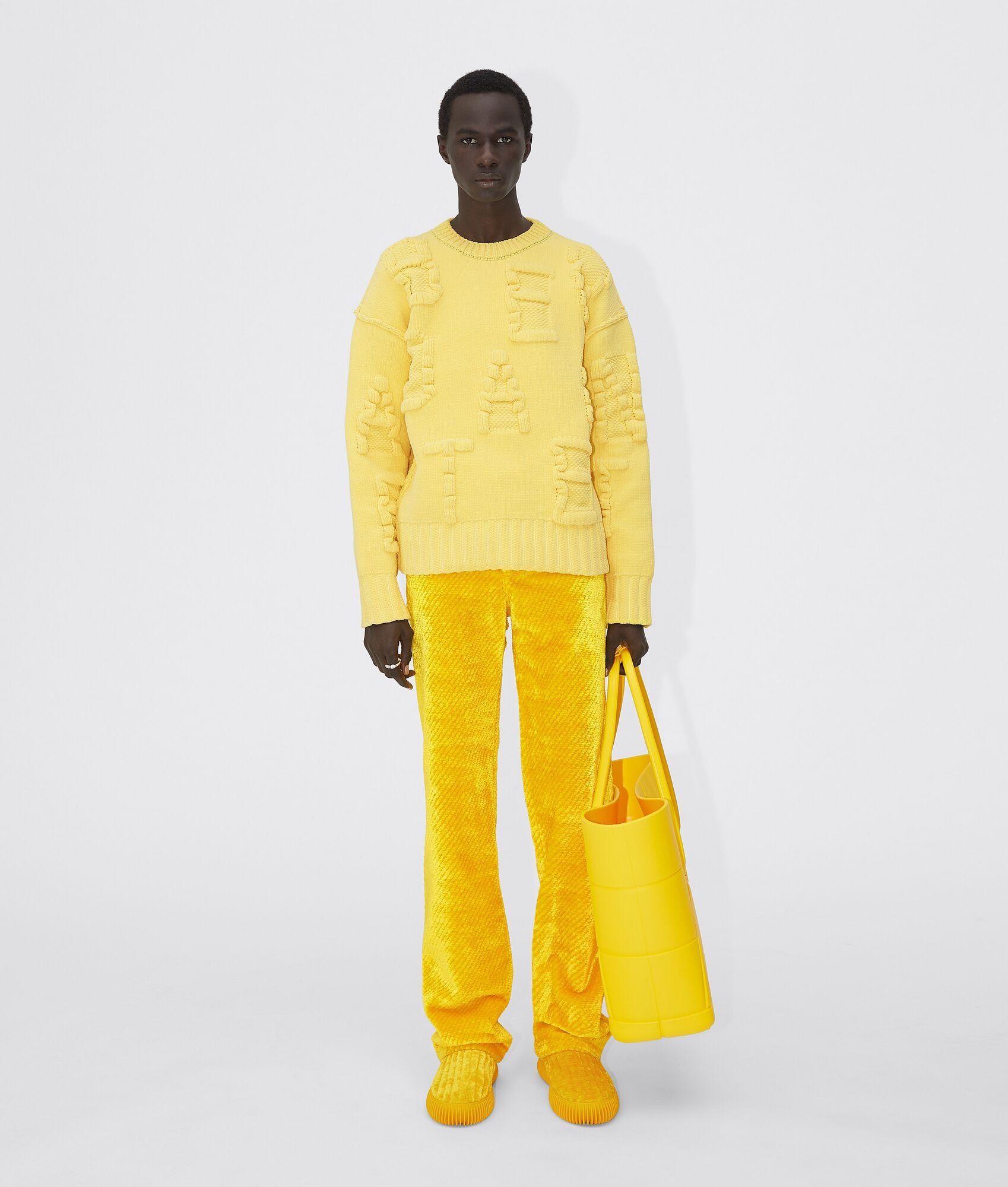 Bottega Veneta o1w1db10325 Pant in Yellow Size US 32 / EU 48 - 4 Thumbnail