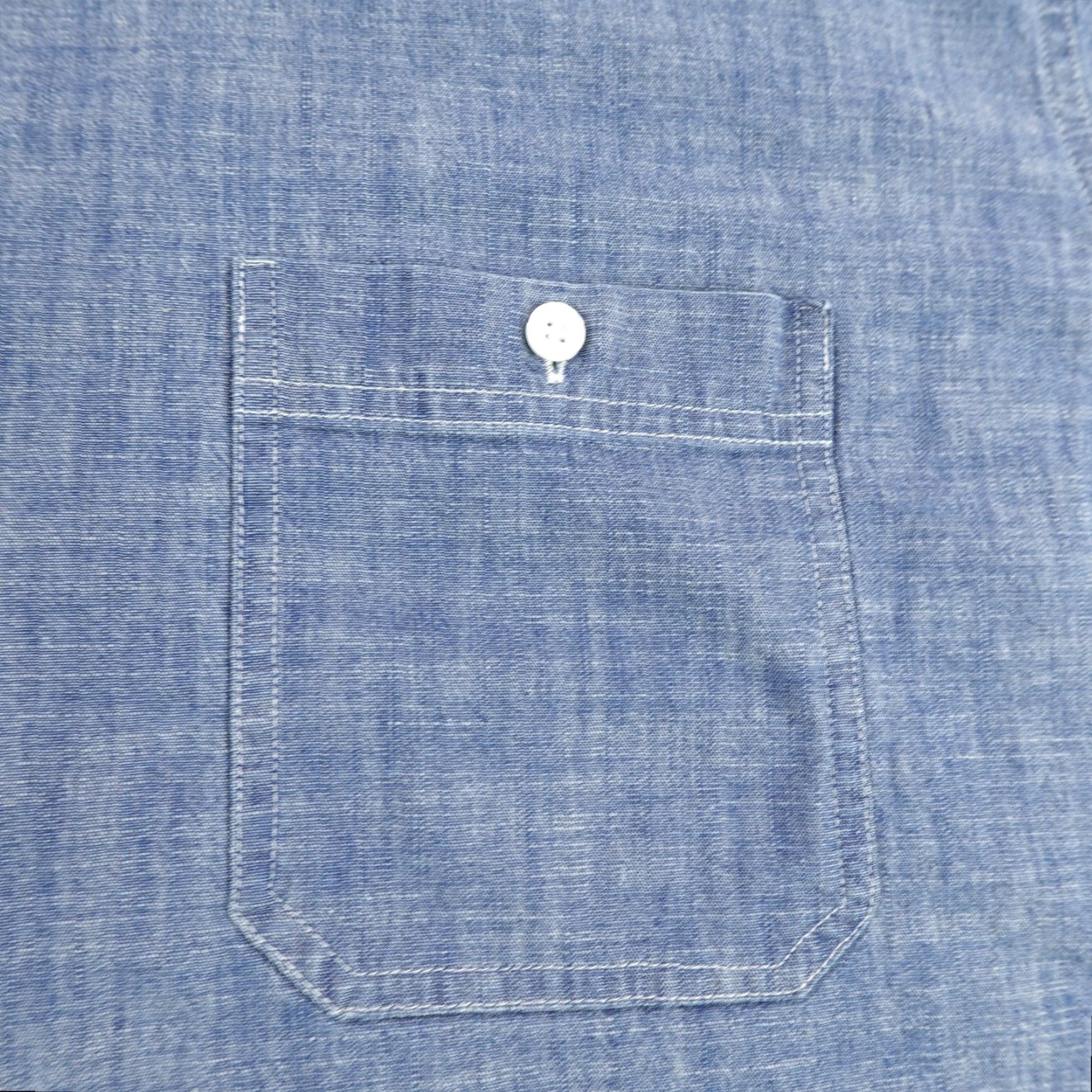 Vintage LL Bean Shirt Mens 2XL Blue Chambray Button Up Comfort Stretch Traditional Fit Size US XXL / EU 58 / 5 - 3 Thumbnail