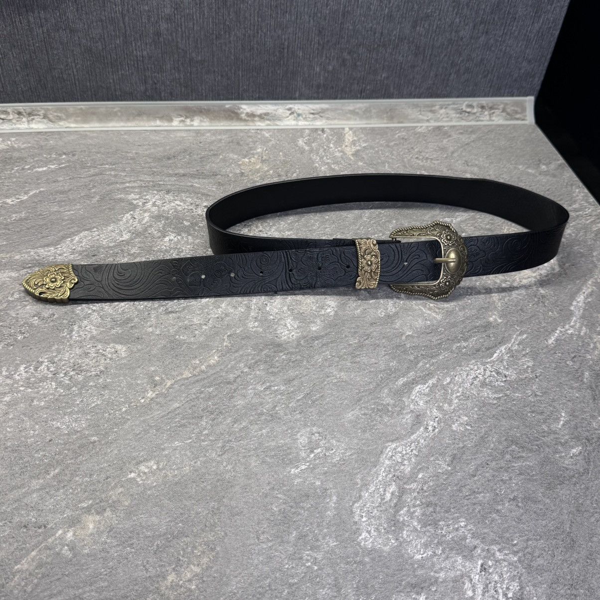 Hysteric Glamour Vintage Y2K Western Leather Belt Flower saint japan style Size ONE SIZE - 2 Thumbnail