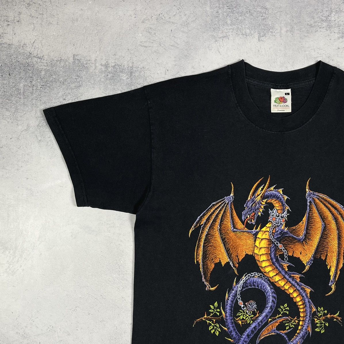 Vintage Vintage Alchemy Gothic Y2K Dragon T Shirt 90’s Size US L / EU 52-54 / 3 - 6 Thumbnail