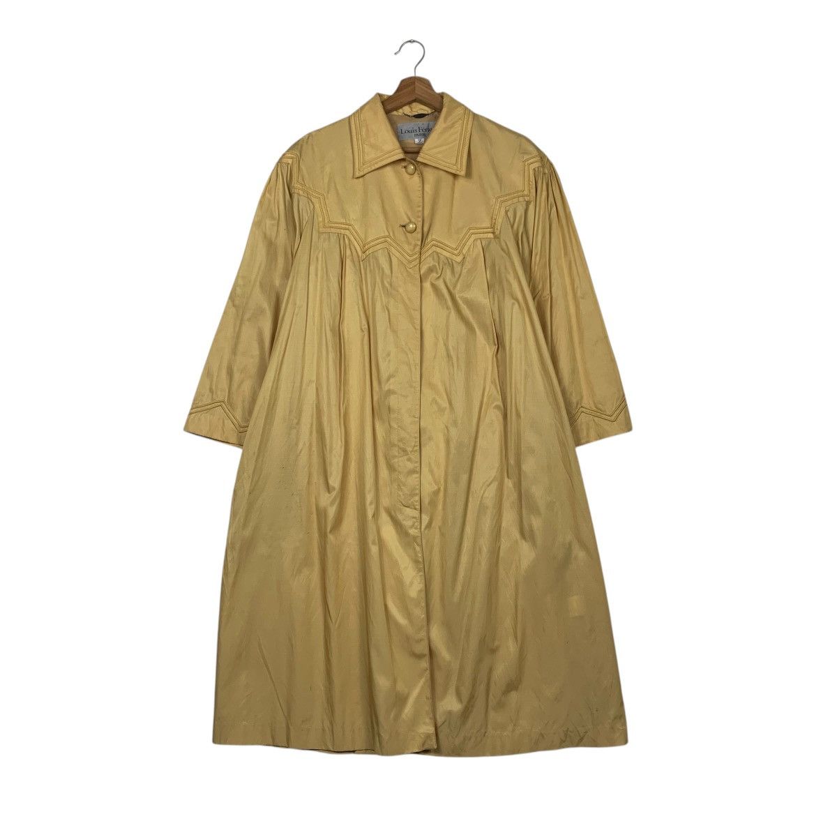 Louis Feraud 90’s LOUIS FERAUD Light Overcoat Jacket #2351-C105 Size L / US 10 / IT 46 - 1 Thumbnail