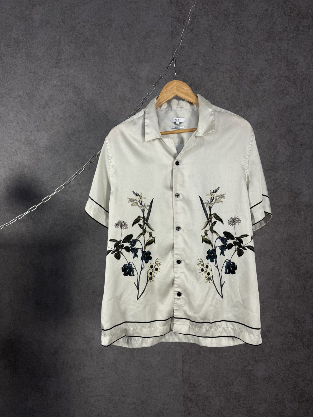 Reiss Reiss designer hawaiian shirt Size US L / EU 52-54 / 3 - 1 Thumbnail