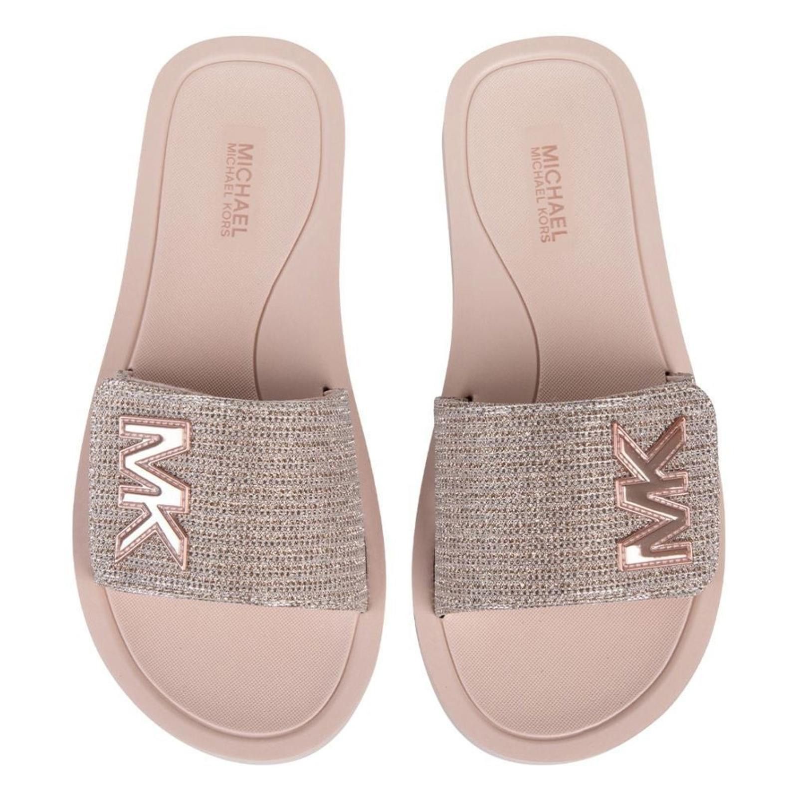 Michael Kors Michael Kors Womens MK Slide Glitter Platform 8 NEW Size US 8 / IT 38 - 1 Thumbnail