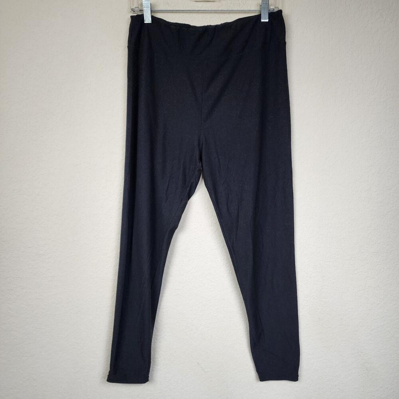 Other Large XL Black Stretchy Leggings Size 36" / US 14 / IT 50 - 1 Thumbnail