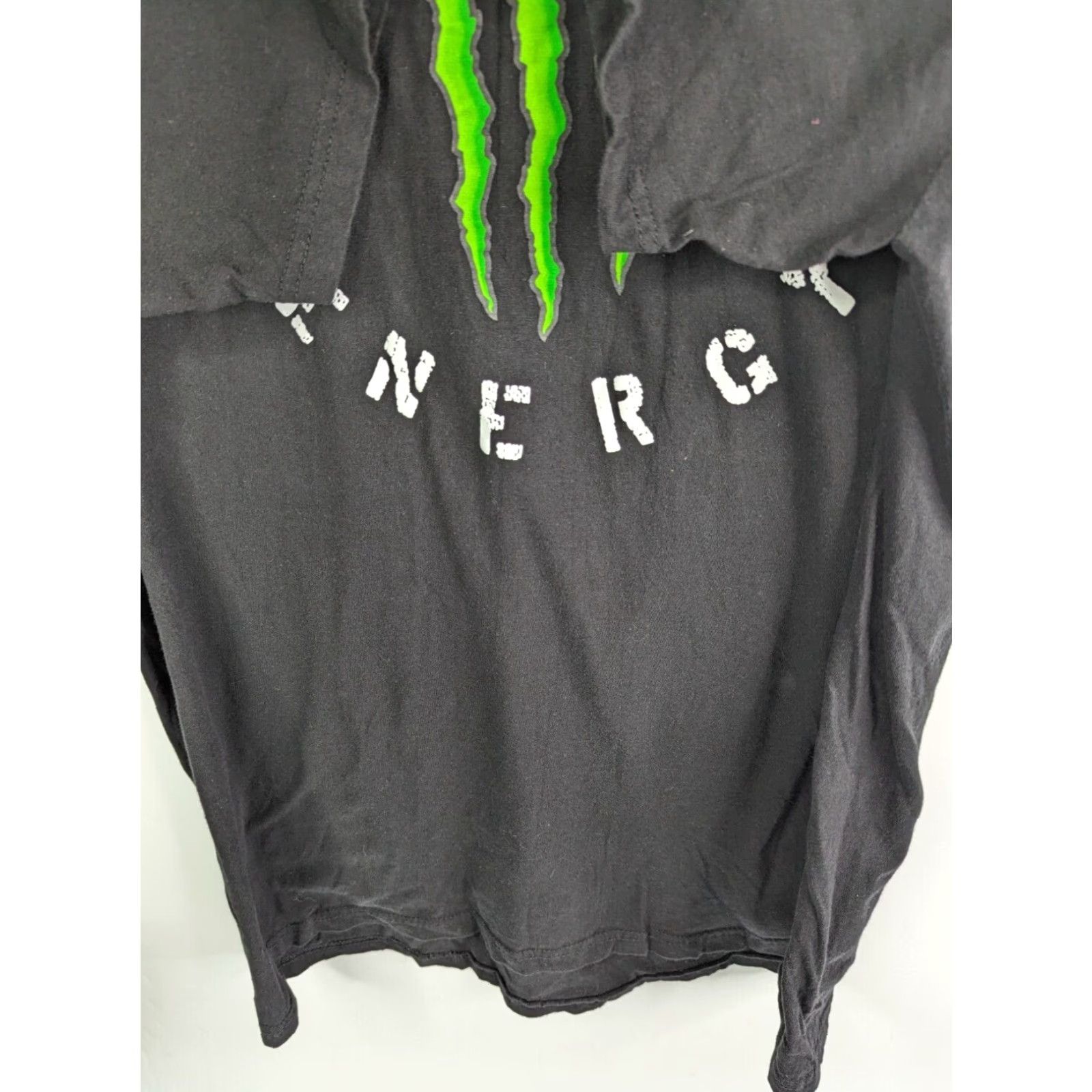 Logo 7 Monster Energy Drink Men's Logo T-Shirt XL Black Cotton Size XL Crew Neck Short Sleeve Graphic Print Size US XL / EU 56 / 4 - 3 Thumbnail