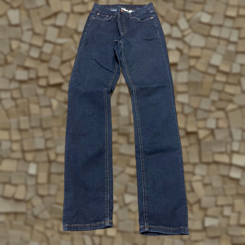 Denim & Co. Denim & Co. Jeans Women 8 Tall Blue Denim Straight Leg Pockets 8T Ladies Jeans Size 30" / US 8 / IT 44 - 1 Thumbnail