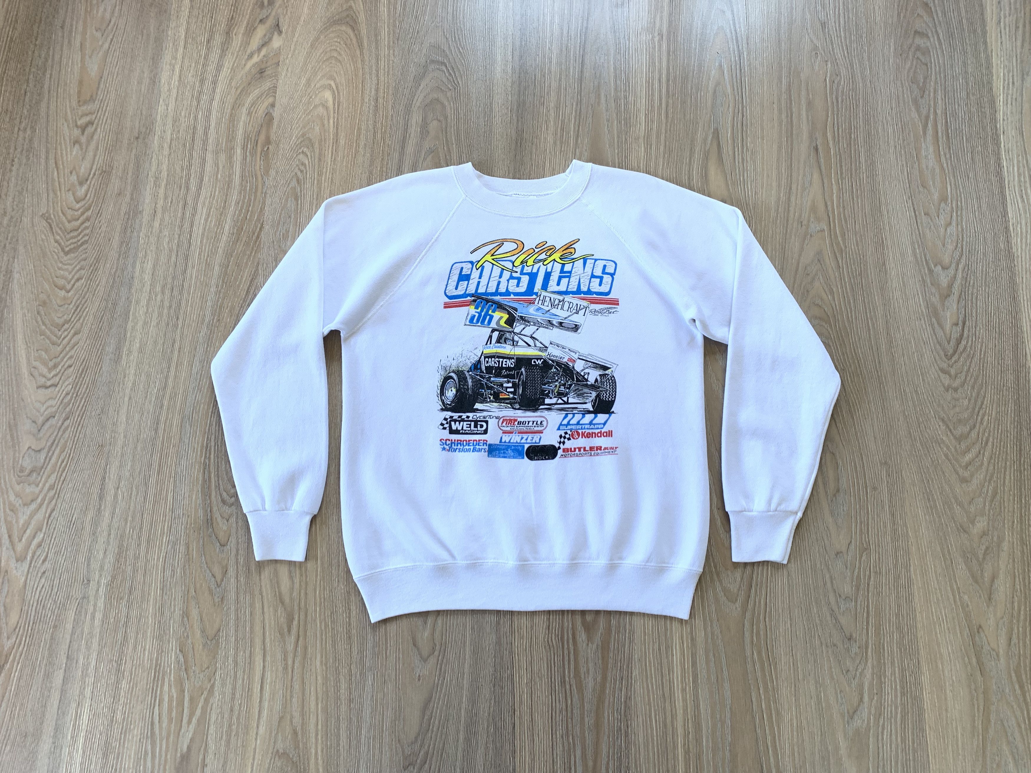 Hanes Hanes USAC Rick Carstens 36 Vintage Sweatshirt Size US L / EU 52-54 / 3 - 9 Thumbnail