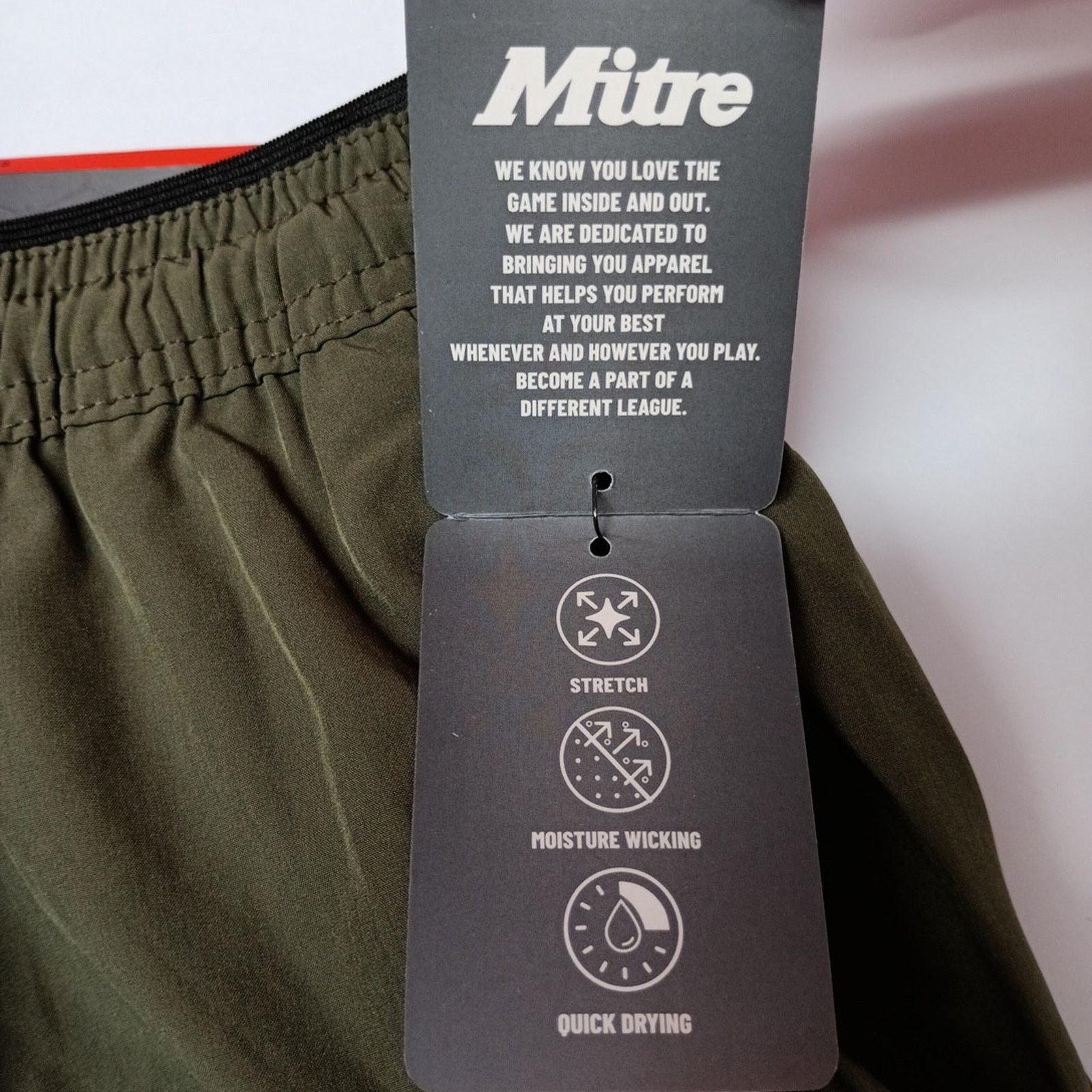 Other Mitre Men’s S Elastic Waist Green Shorts With 5” Inseam NWT Size US 29 - 3 Thumbnail